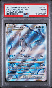 Glaceon Vstar GG40/GG70 Sword Shield Crown Zenith Pokemon PSA 9