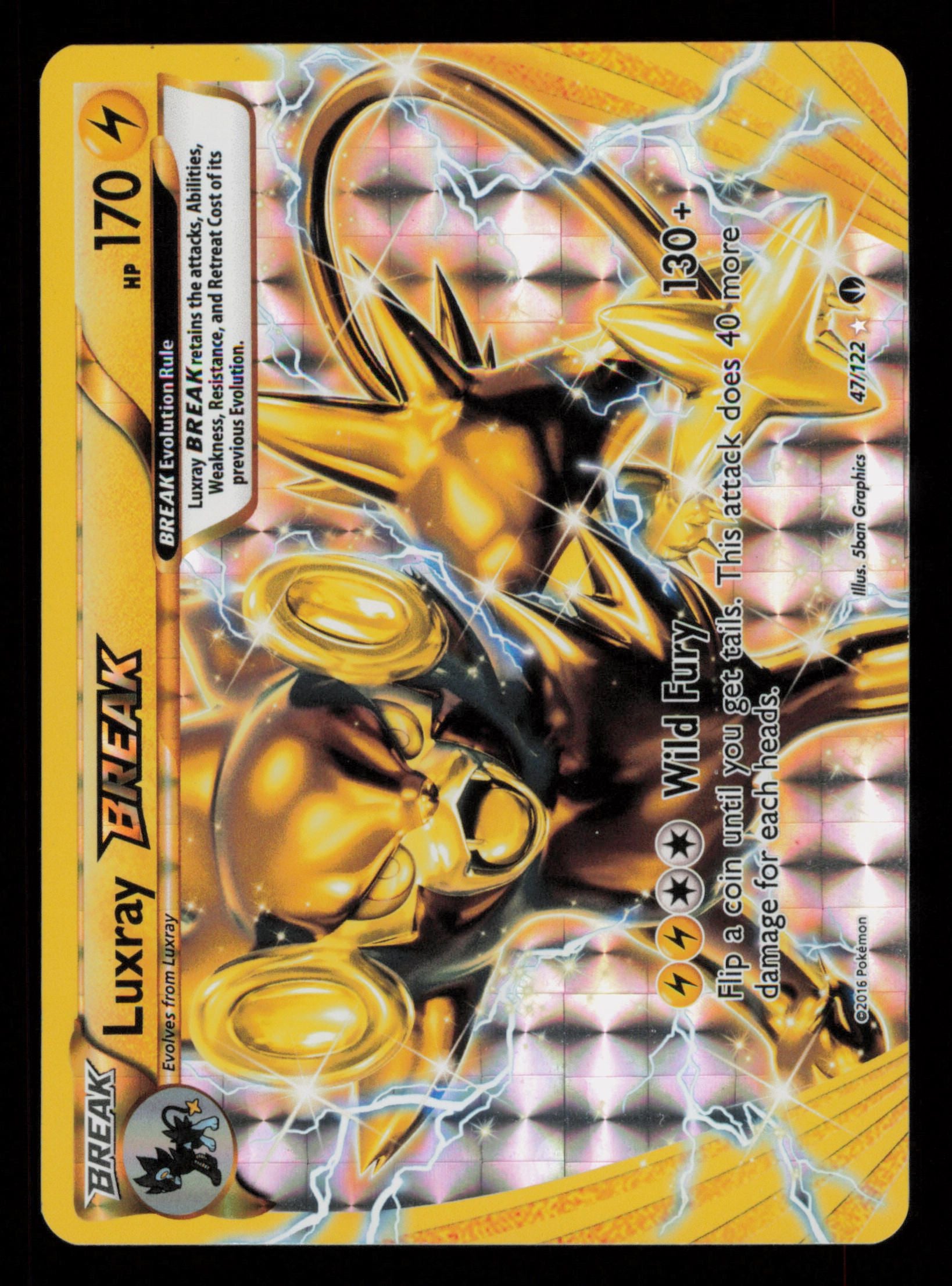 Luxray BREAK 47/122 Rare BREAK BREAKpoint Pokemon