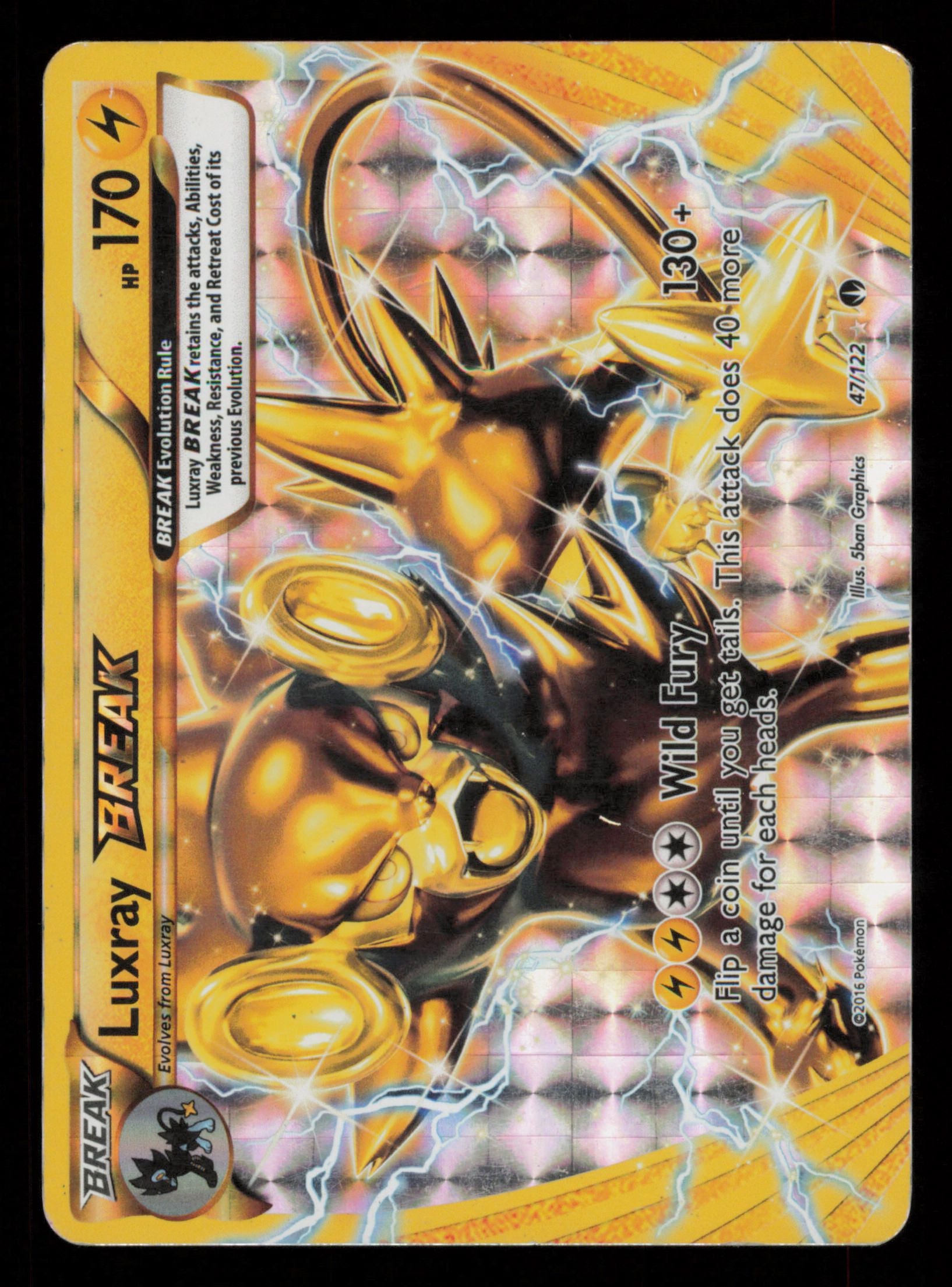 Luxray BREAK 47/122 Rare BREAK BREAKpoint Pokemon