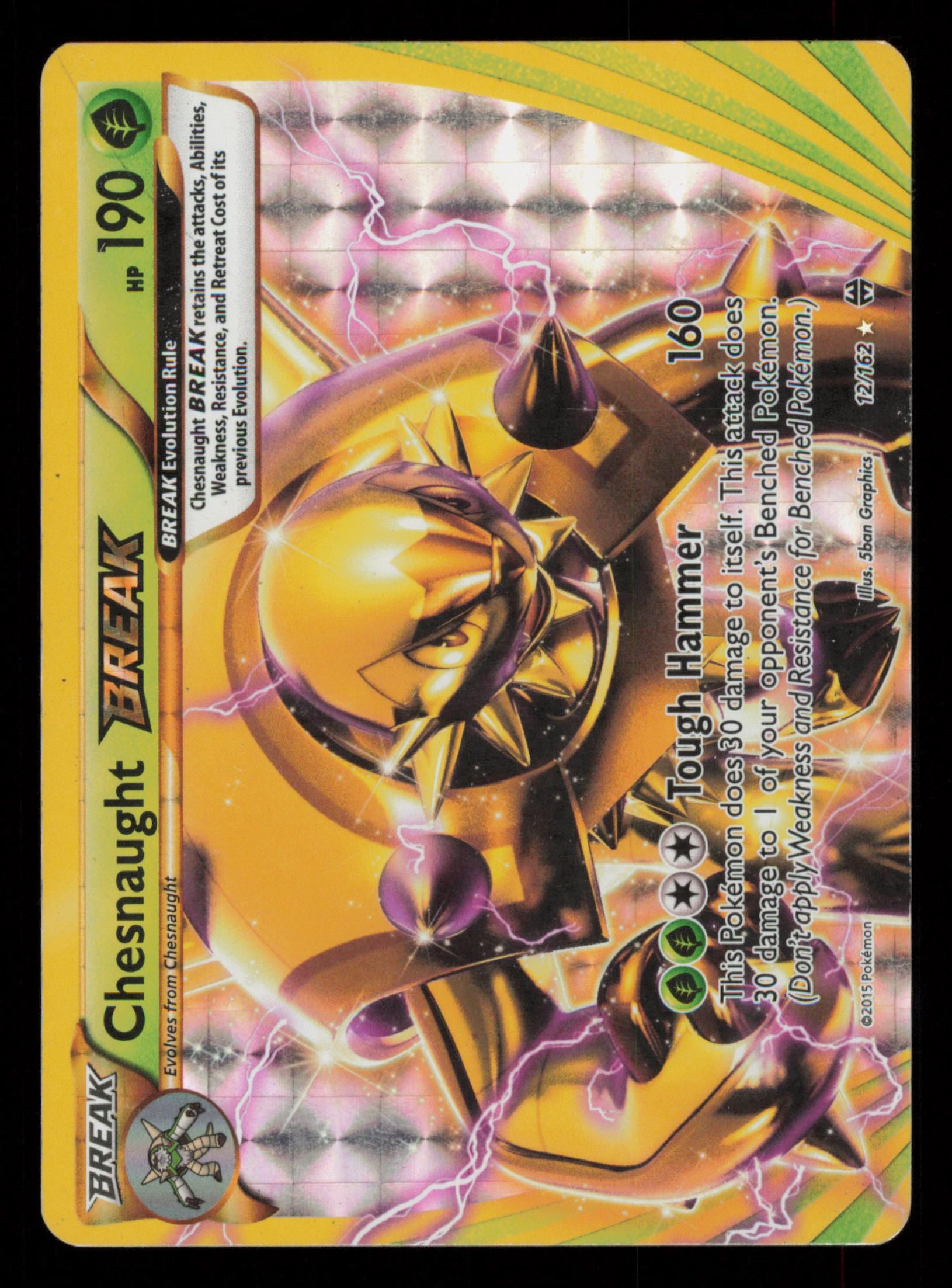 Chesnaught BREAK 12/162 Rare BREAK BREAKthrough Pokemon