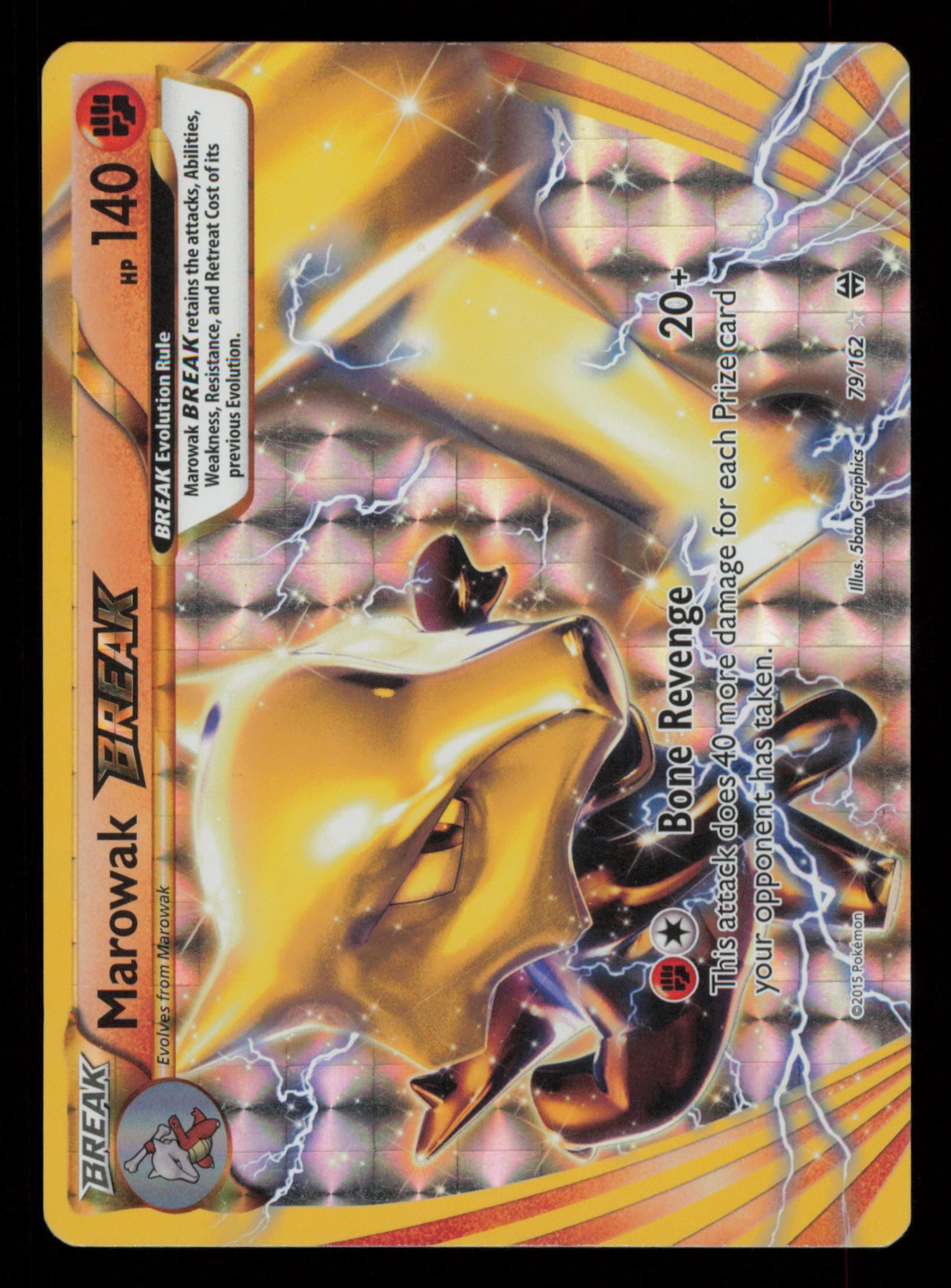Marowak BREAK 79/162 Rare BREAK BREAKthrough Pokemon