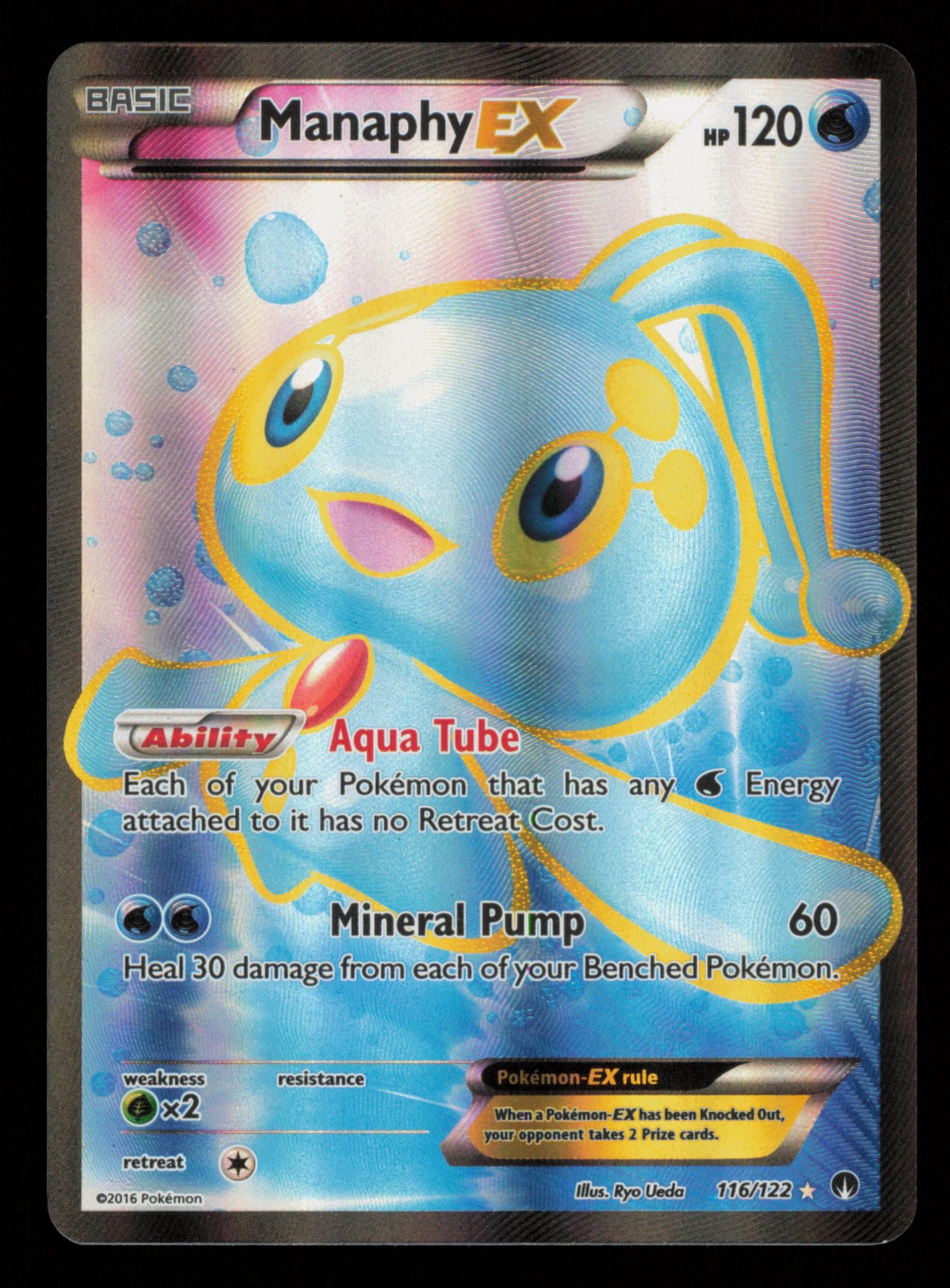 Manaphy EX 116/122 Rare Ultra BREAKpoint Pokemon