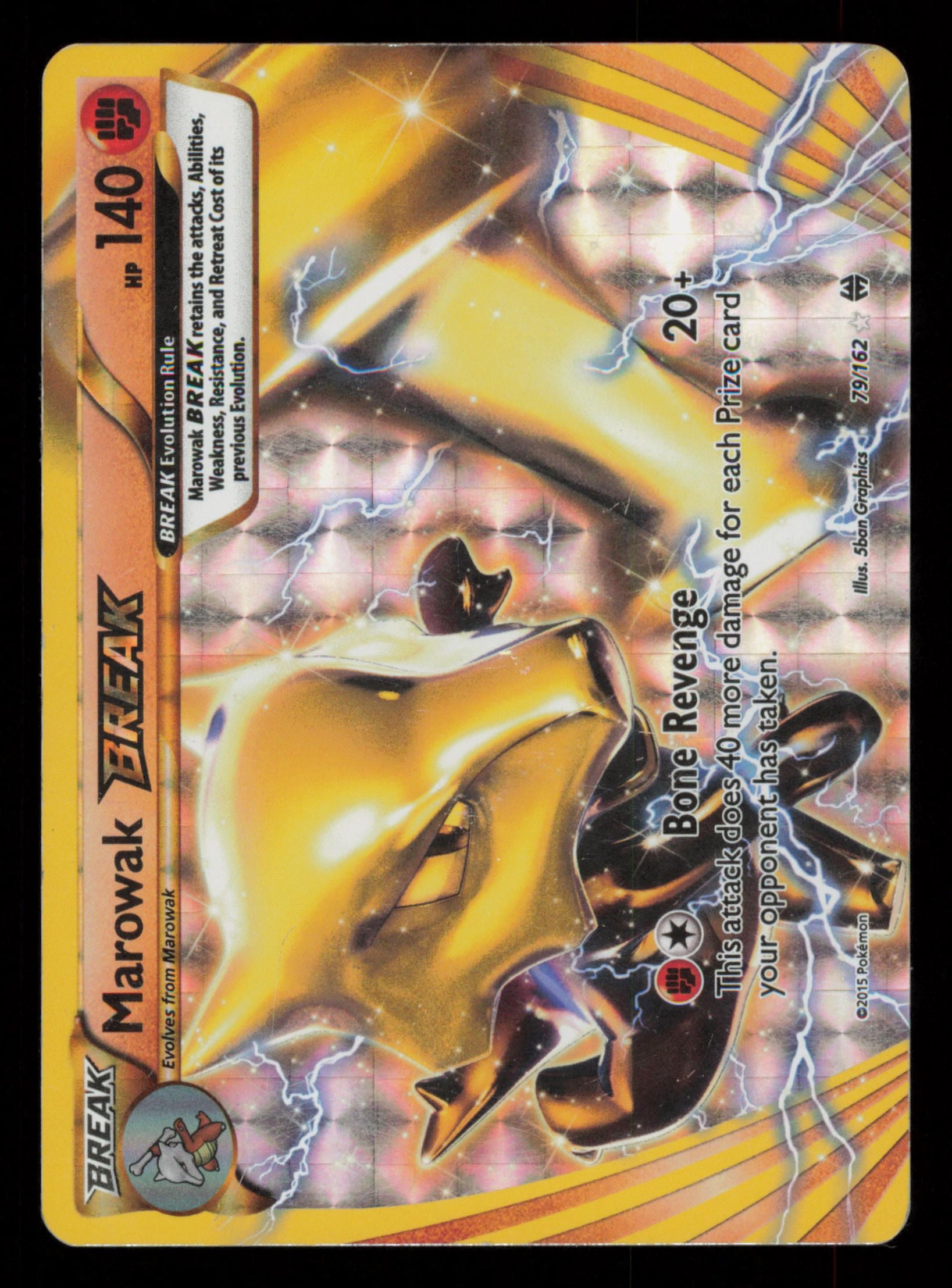 Marowak BREAK 79/162 Rare BREAK BREAKthrough Pokemon