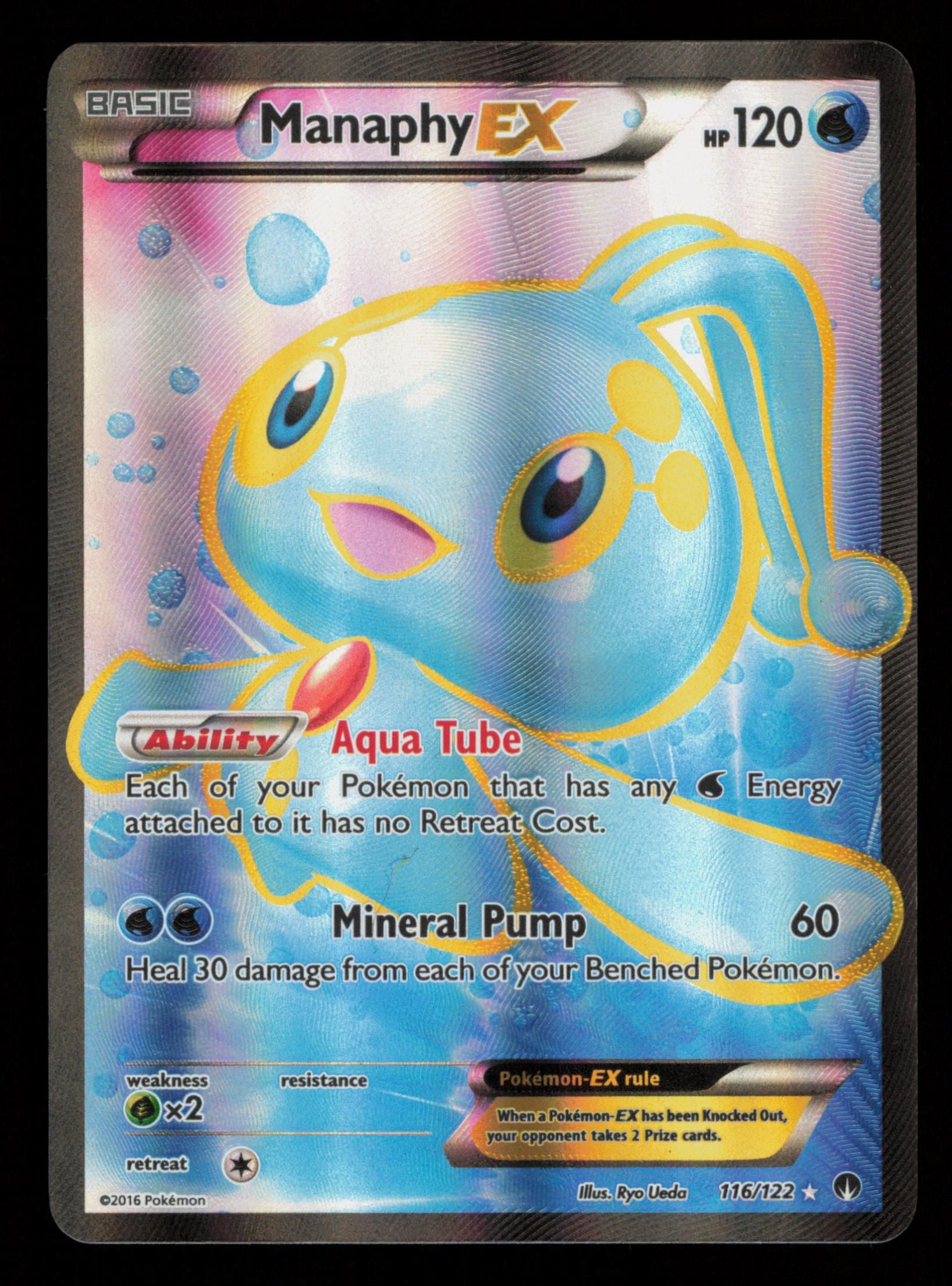 Manaphy EX 116/122 Rare Ultra BREAKpoint Pokemon