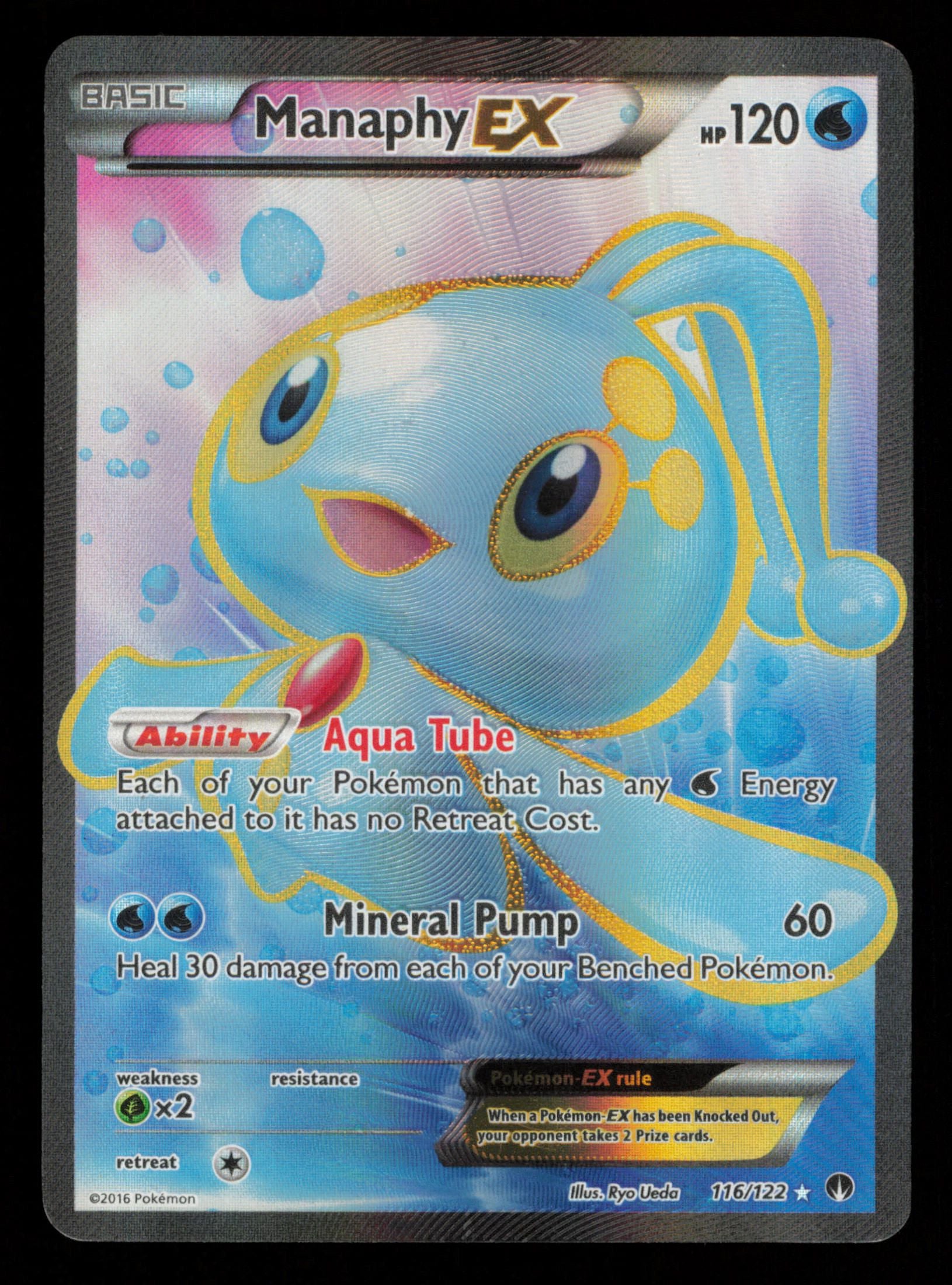 Manaphy EX 116/122 Rare Ultra BREAKpoint Pokemon