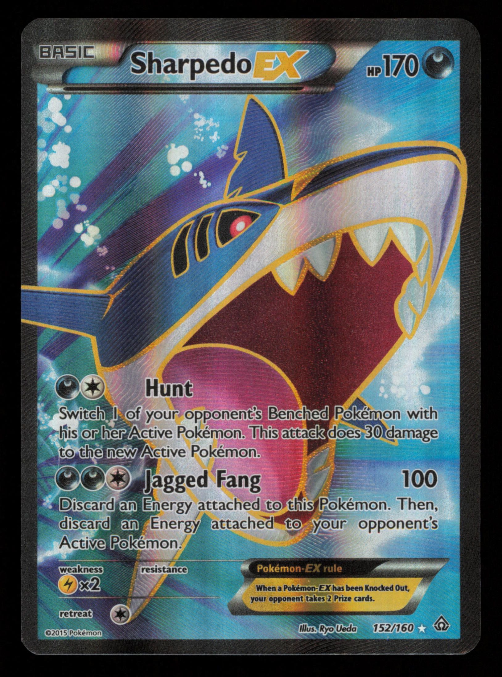 Sharpedo EX 152/160 Rare Ultra Primal Clash Pokemon