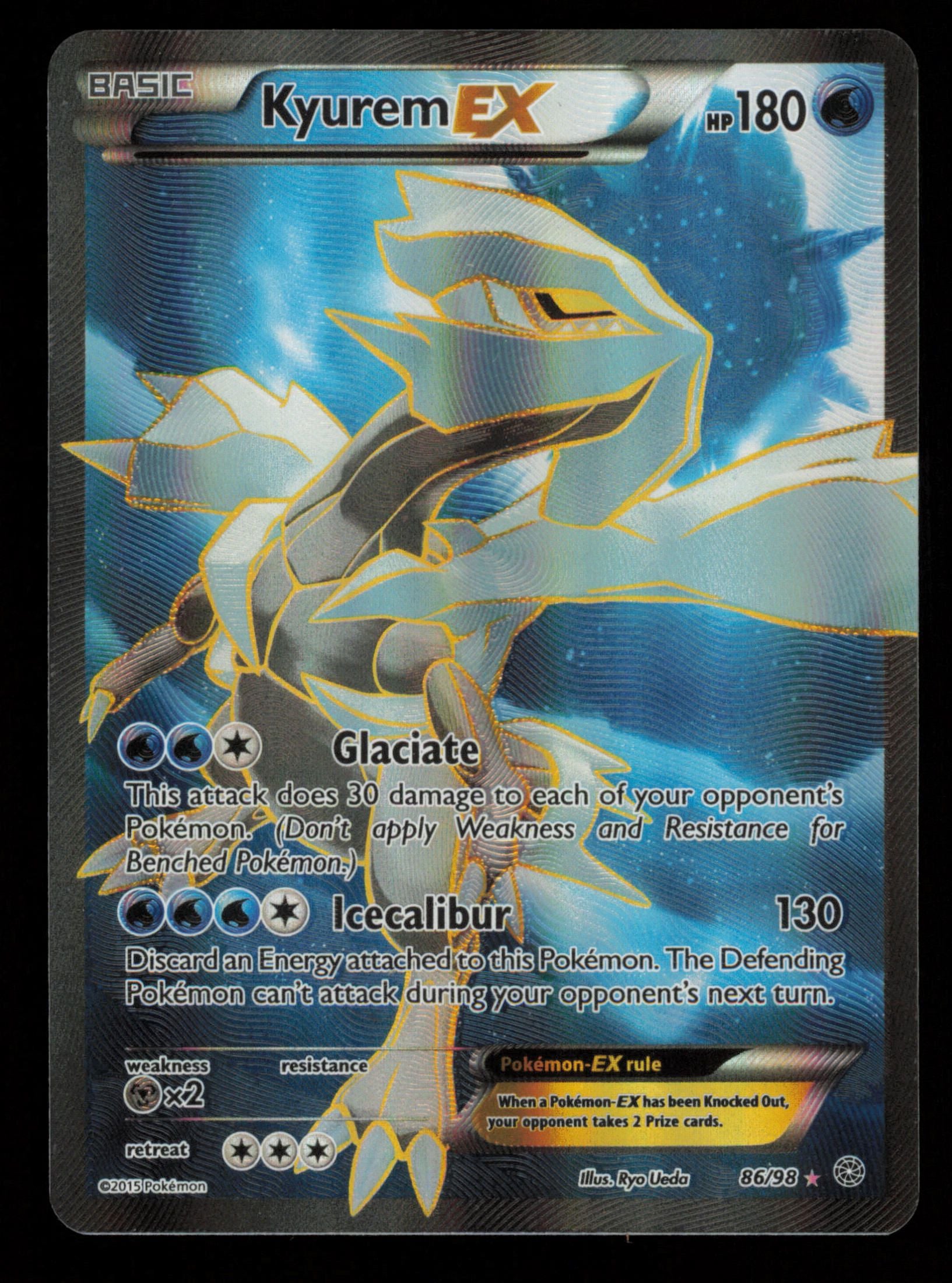 Kyurem EX 86/98 Rare Ultra Ancient Origins Pokemon