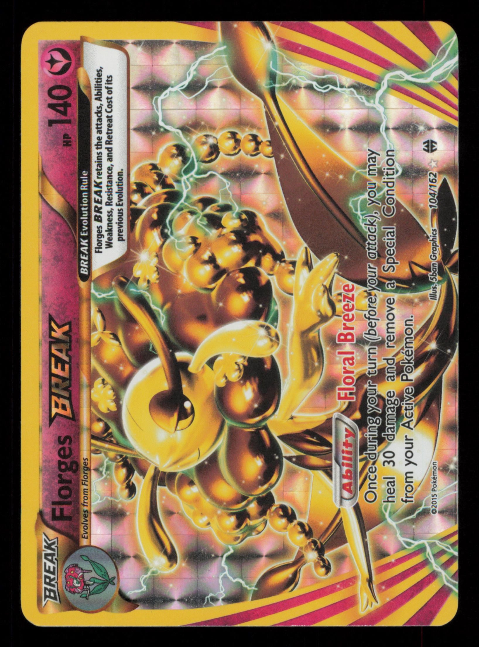 Florges BREAK 104/162 Rare BREAK BREAKthrough Pokemon