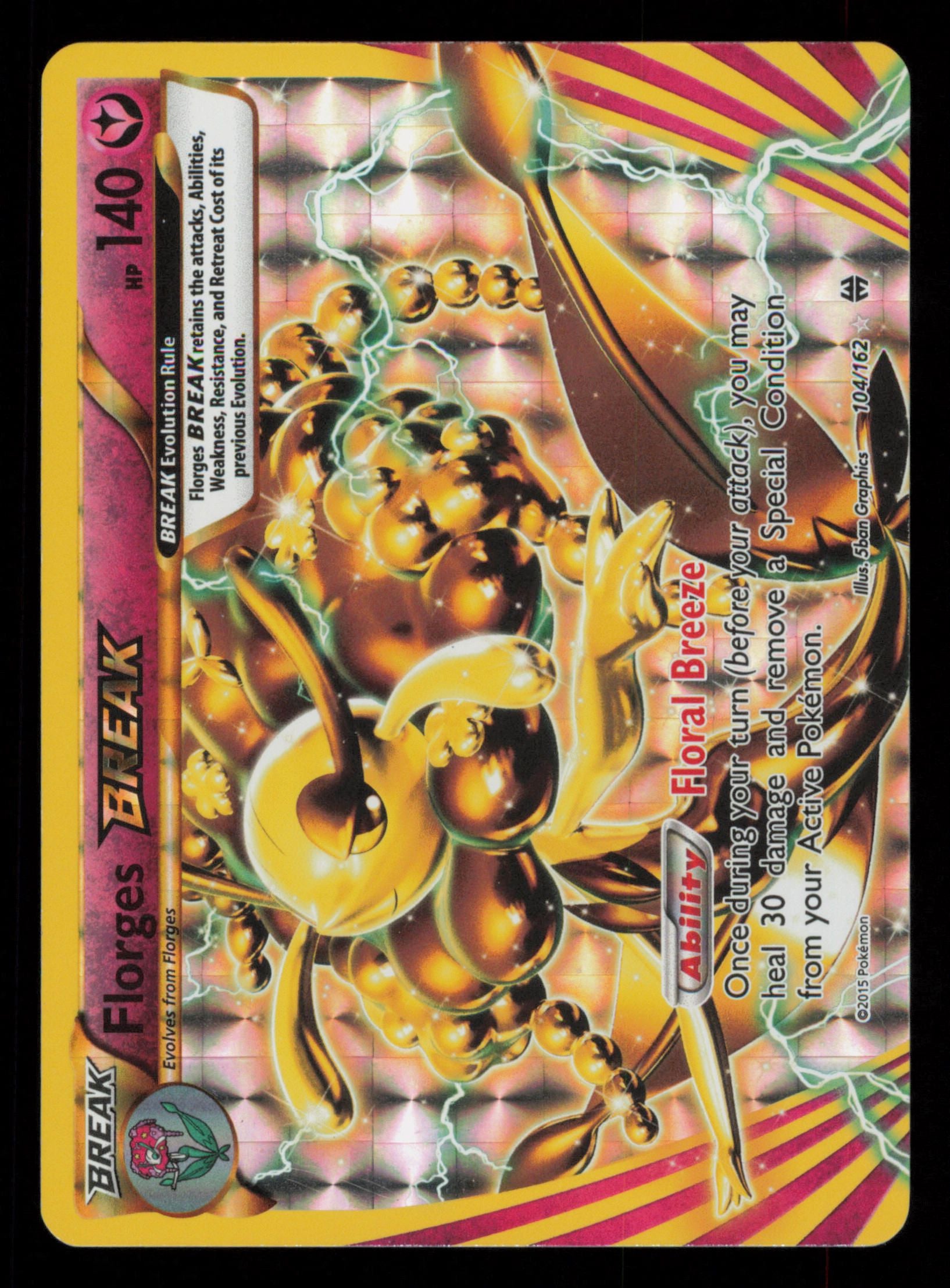 Florges BREAK 104/162 Rare BREAK BREAKthrough Pokemon