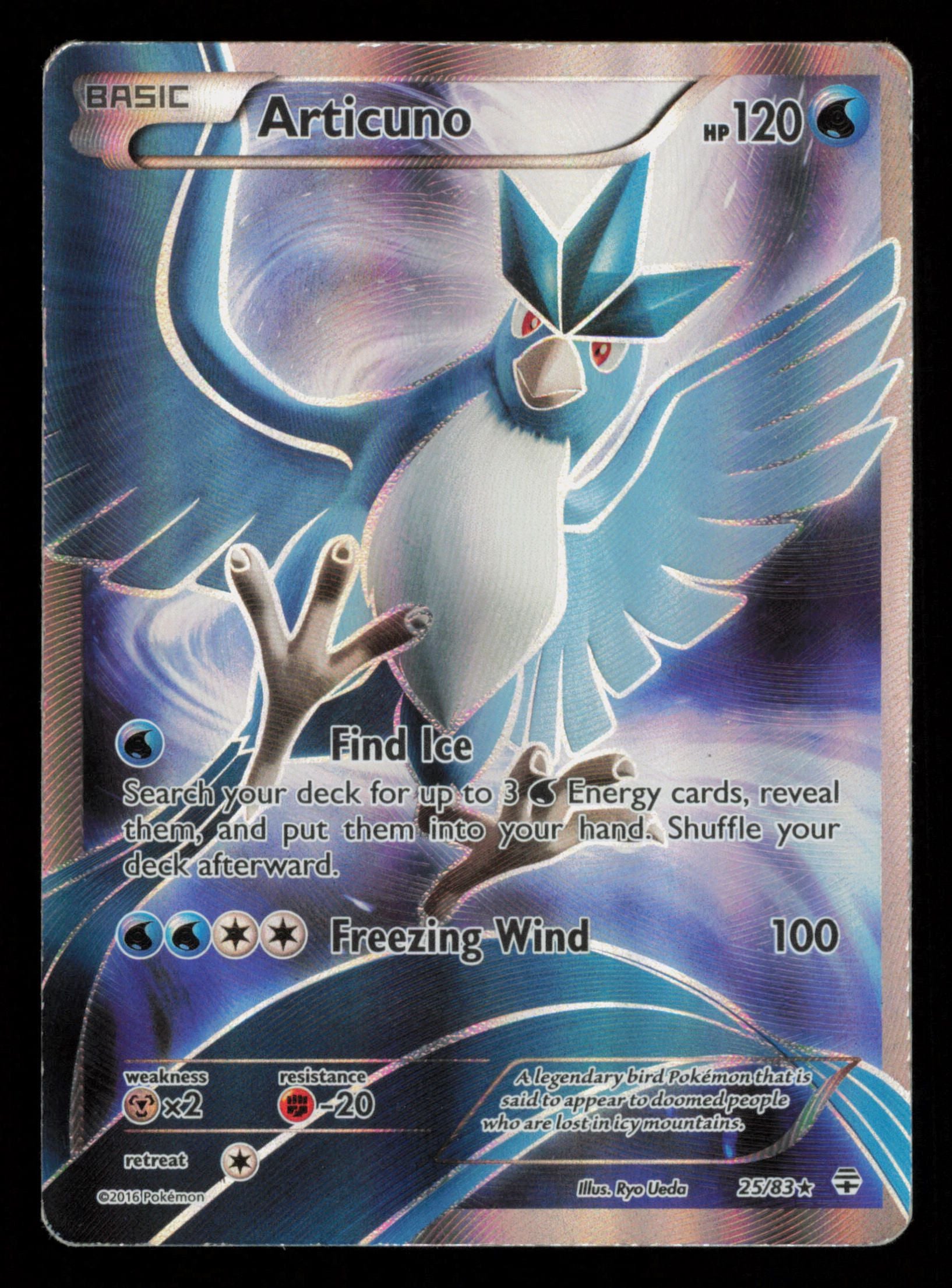 Articuno 25/83 Holo Rare Generations Pokemon