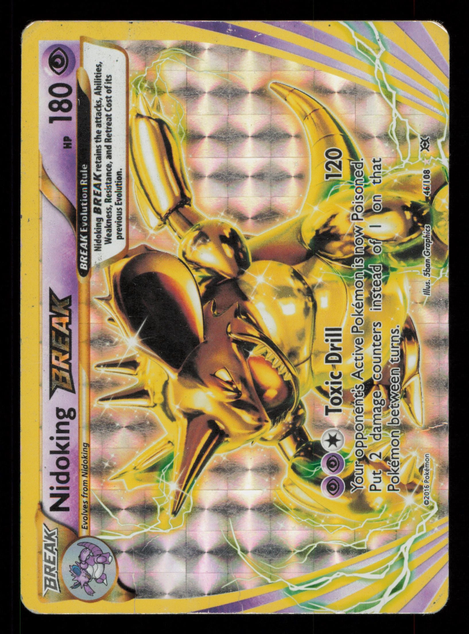 Nidoking BREAK 46/108 Rare BREAK Evolutions Pokemon
