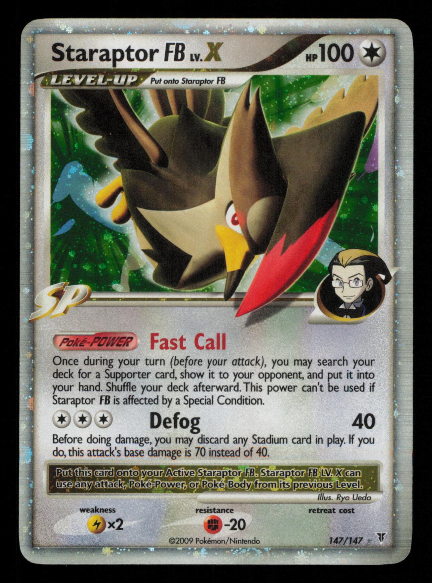 Staraptor FB LV.X 147/147 Holo Rare LV.X Supreme Victors Pokemon