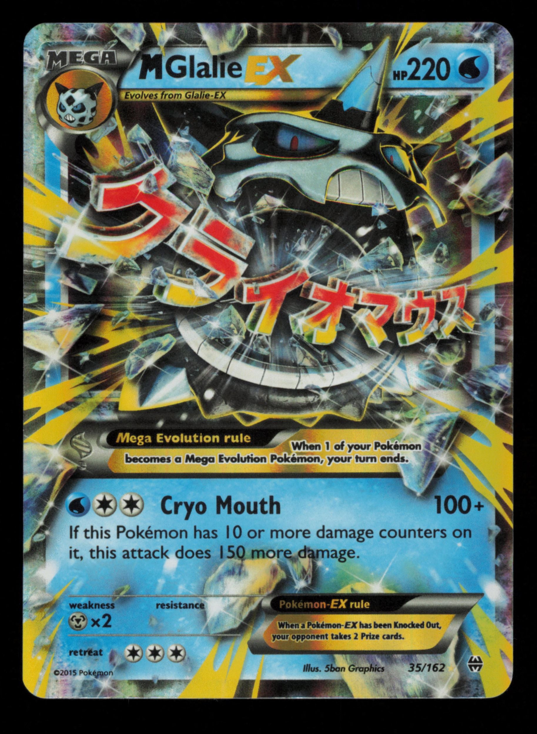 M Glalie EX 35/162 Holo Rare EX BREAKthrough Pokemon