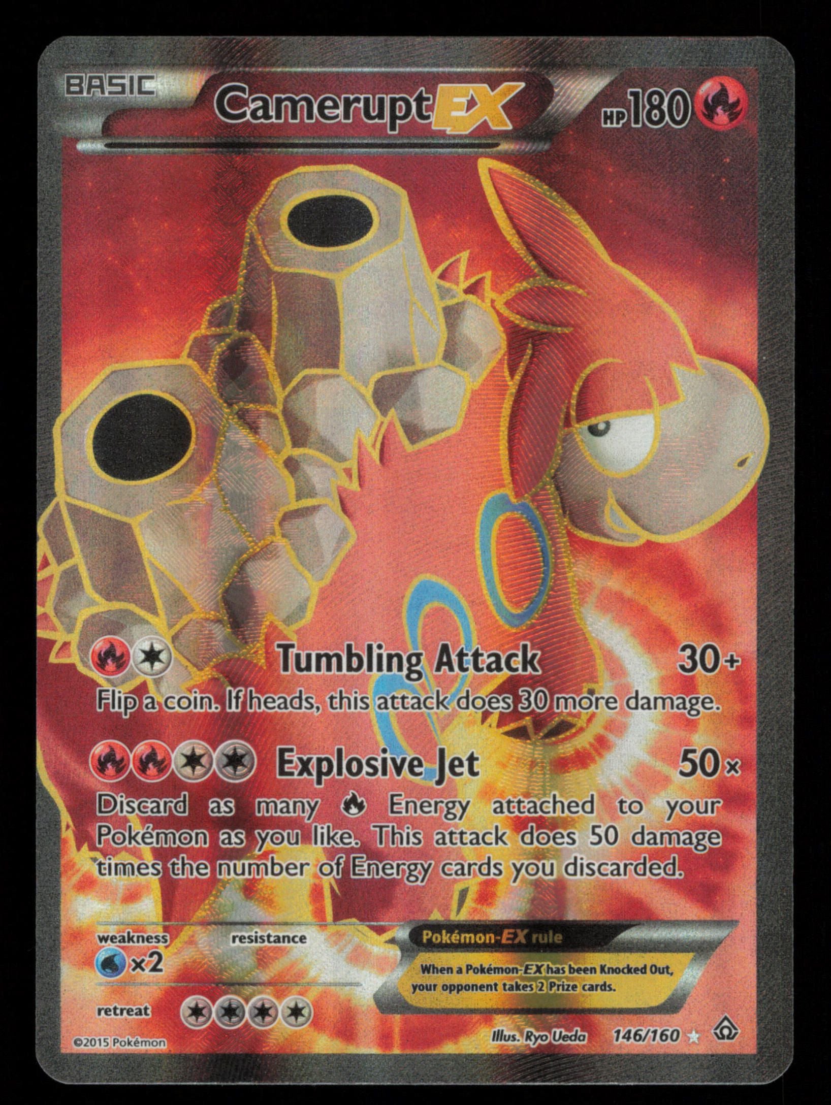 Camerupt EX 146/160 Rare Ultra Primal Clash Pokemon