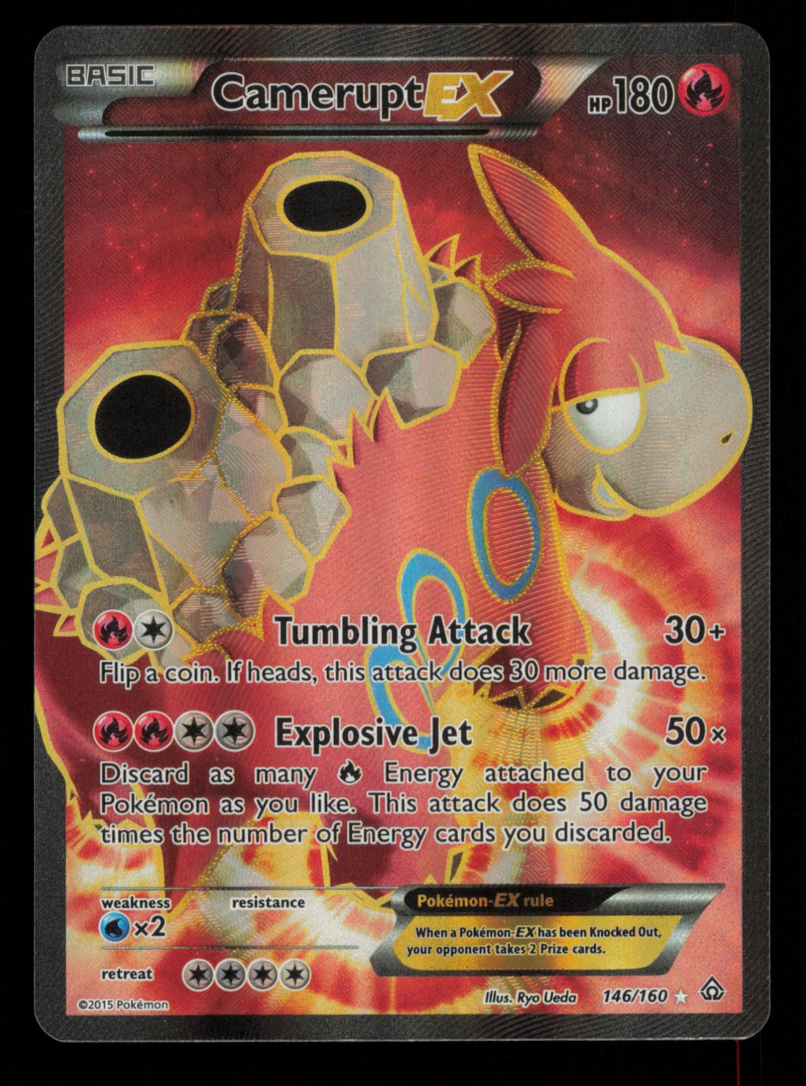 Camerupt EX 146/160 Rare Ultra Primal Clash Pokemon