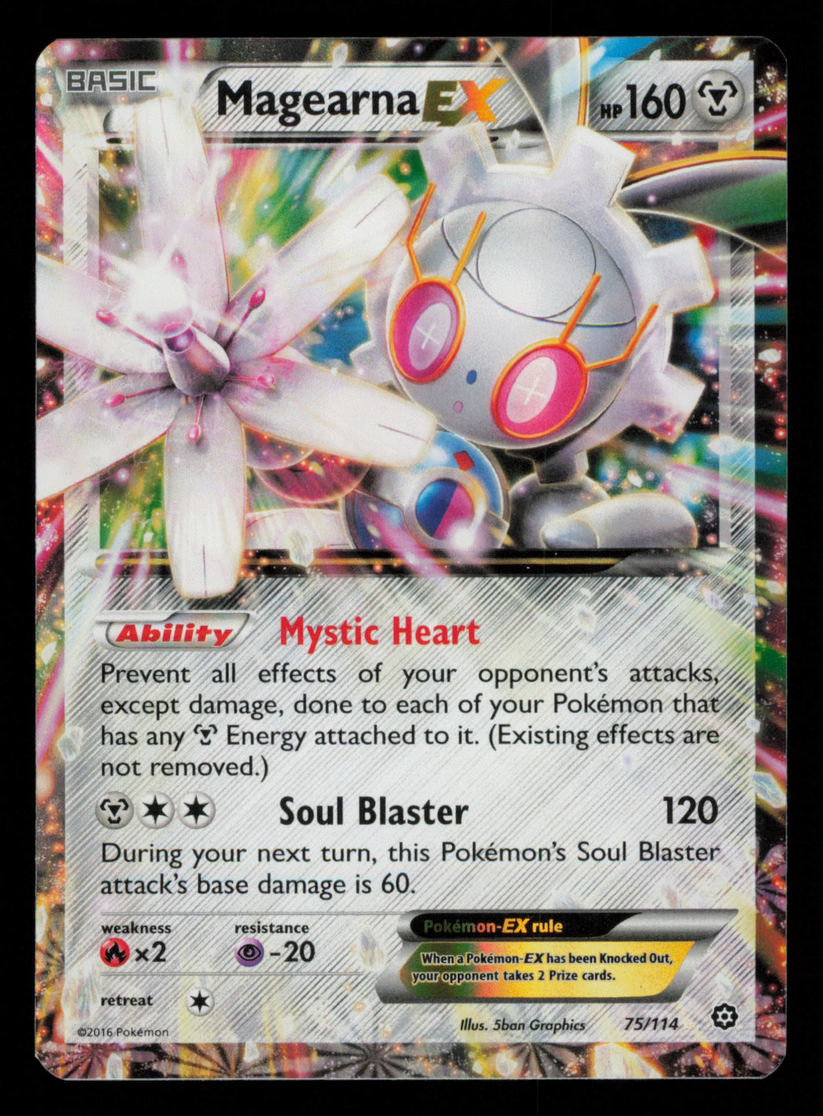 Magearna EX 75/114 Holo Rare EX Steam Siege Pokemon
