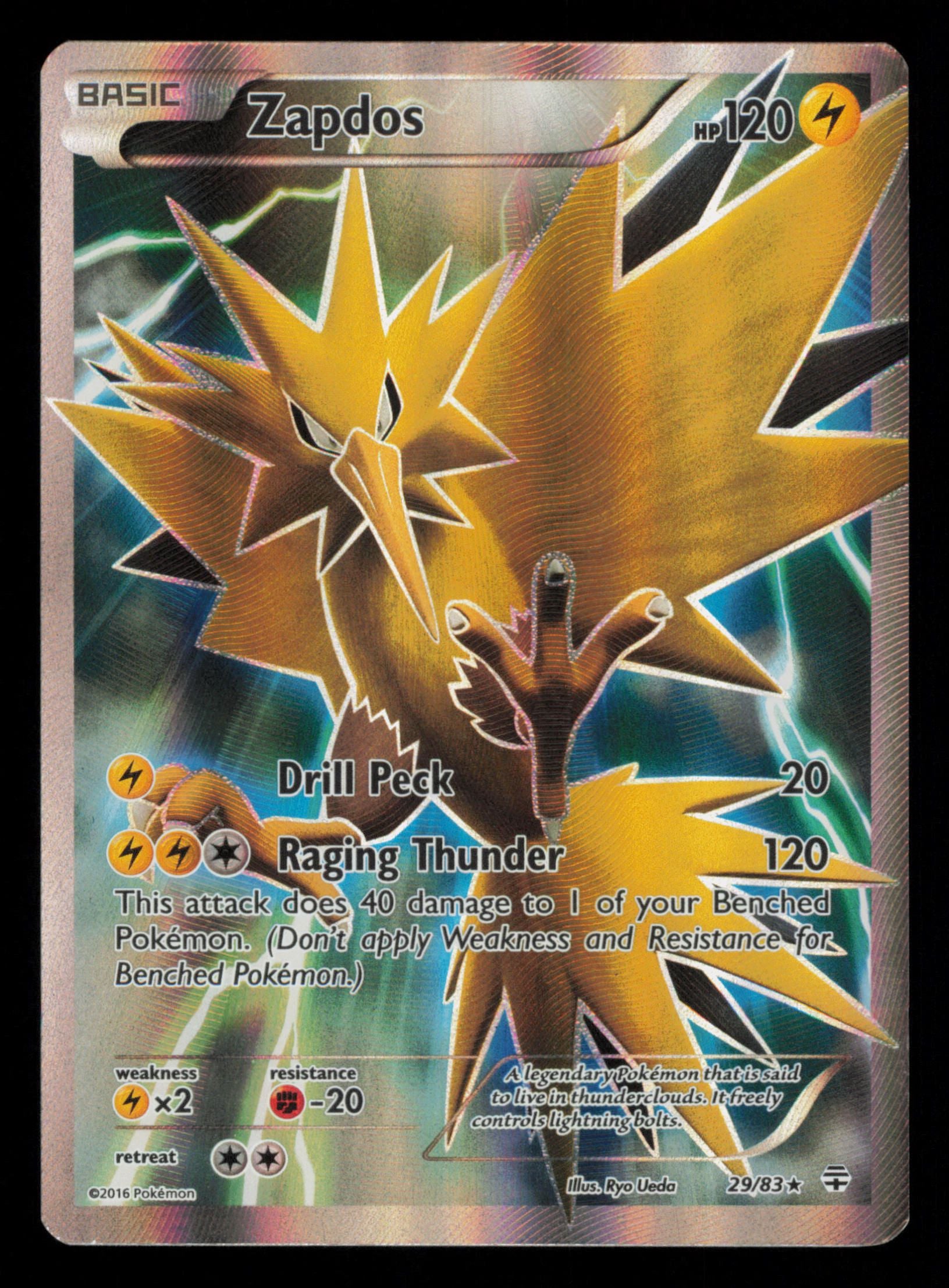 Zapdos 29/83 Holo Rare Generations Pokemon