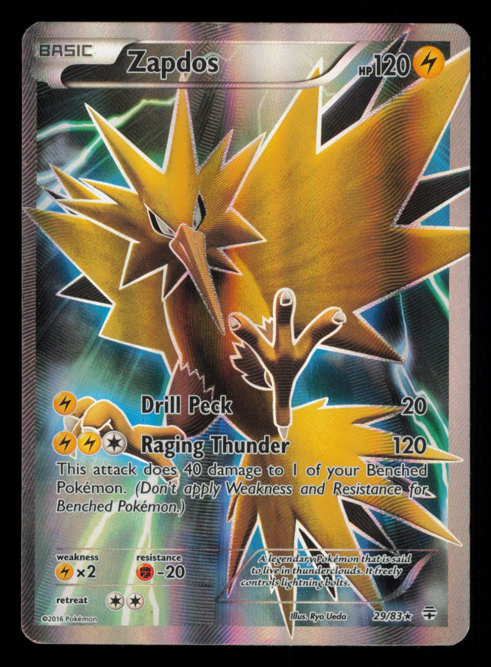 Zapdos 29/83 Holo Rare Generations Pokemon
