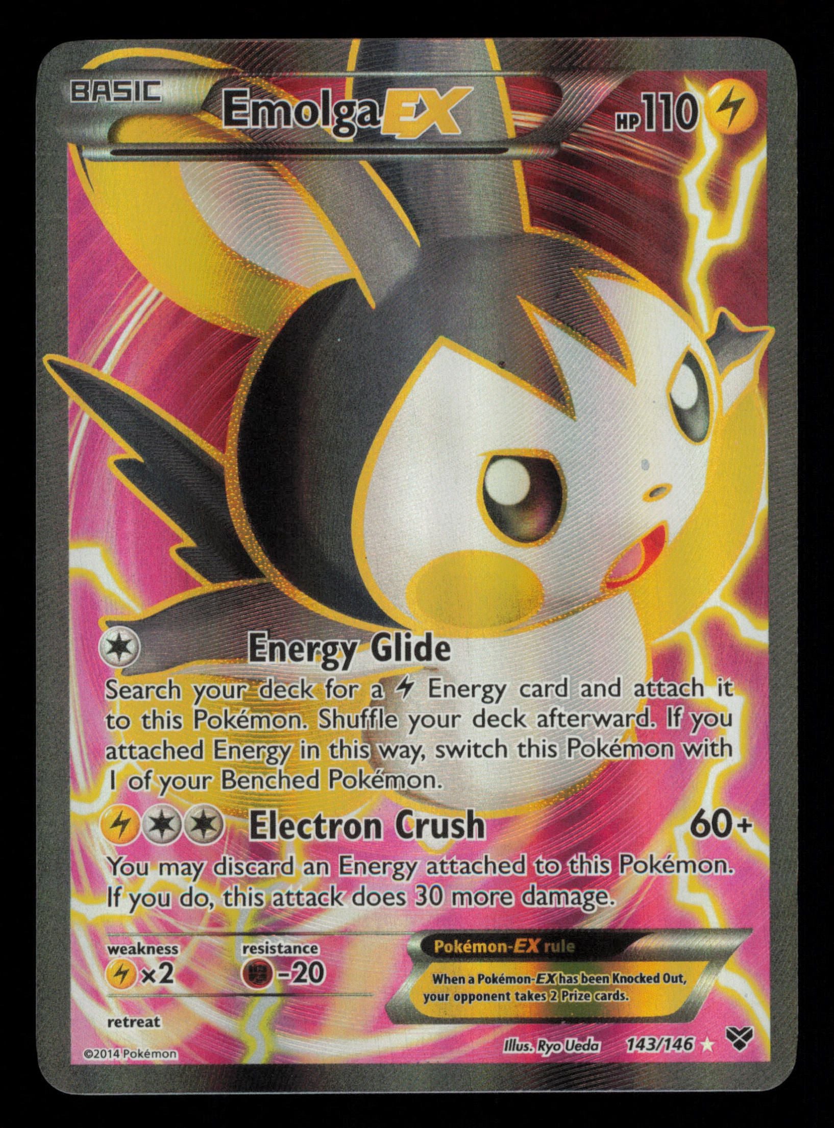 Emolga EX 143/146 Rare Ultra XY Pokemon