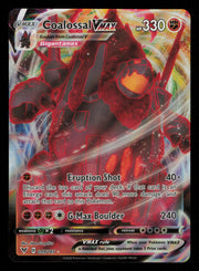 Coalossal VMAX 099/185 Holo Rare VMAX Vivid Voltage Pokemon