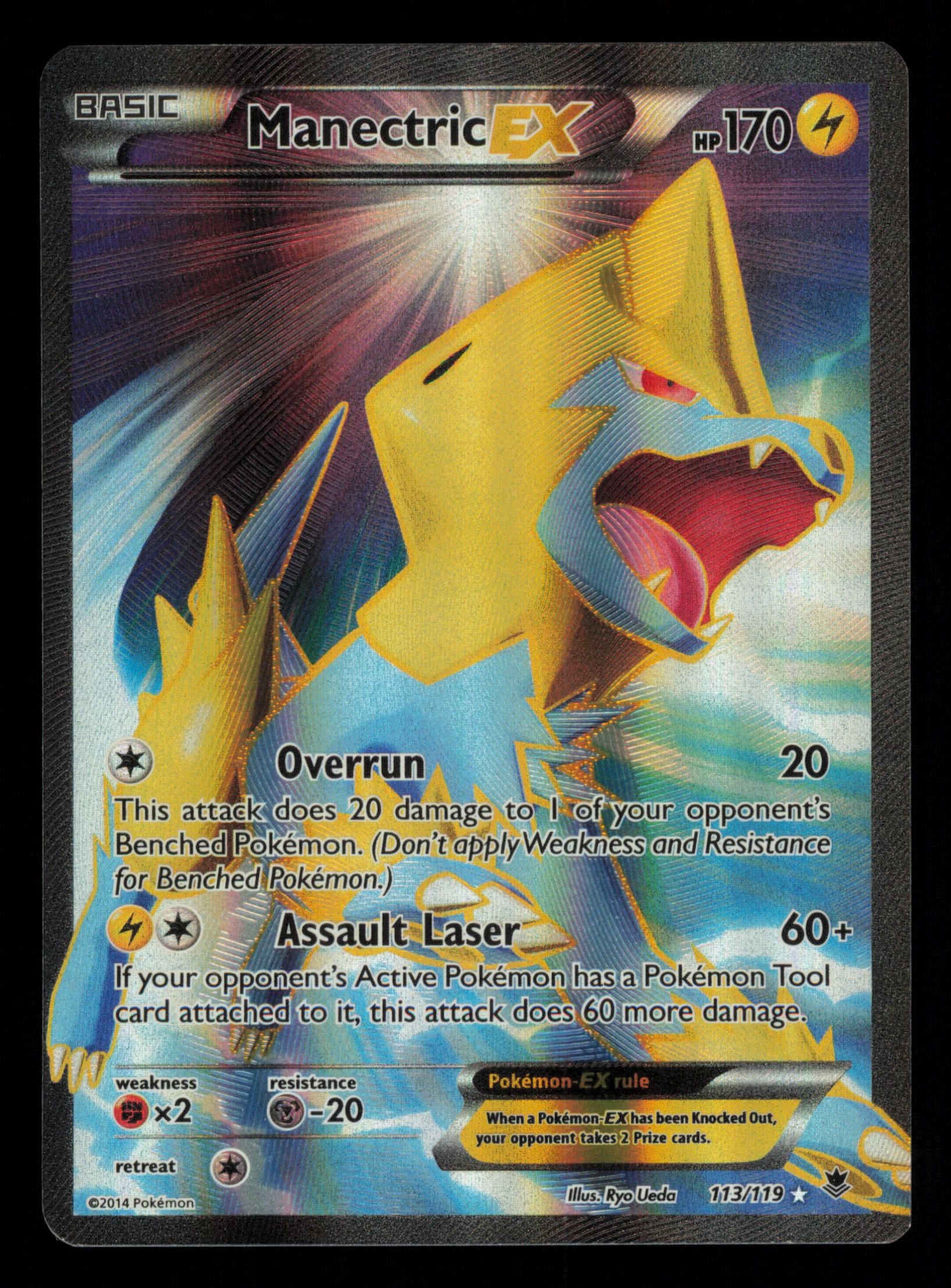 Manectric EX 113/119 Rare Ultra Phantom Forces Pokemon