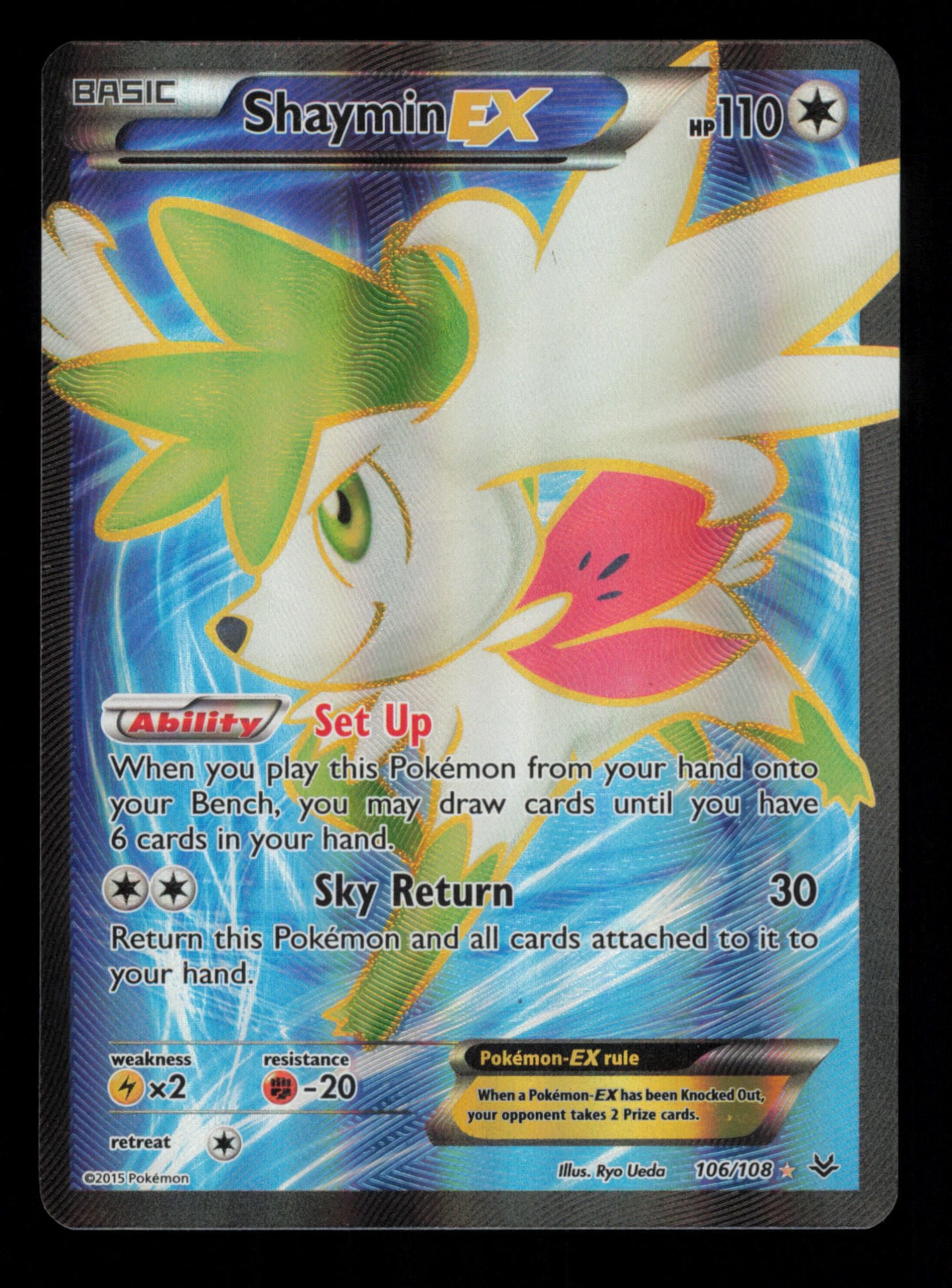 Shaymin EX 106/108 Rare Ultra Roaring Skies Pokemon