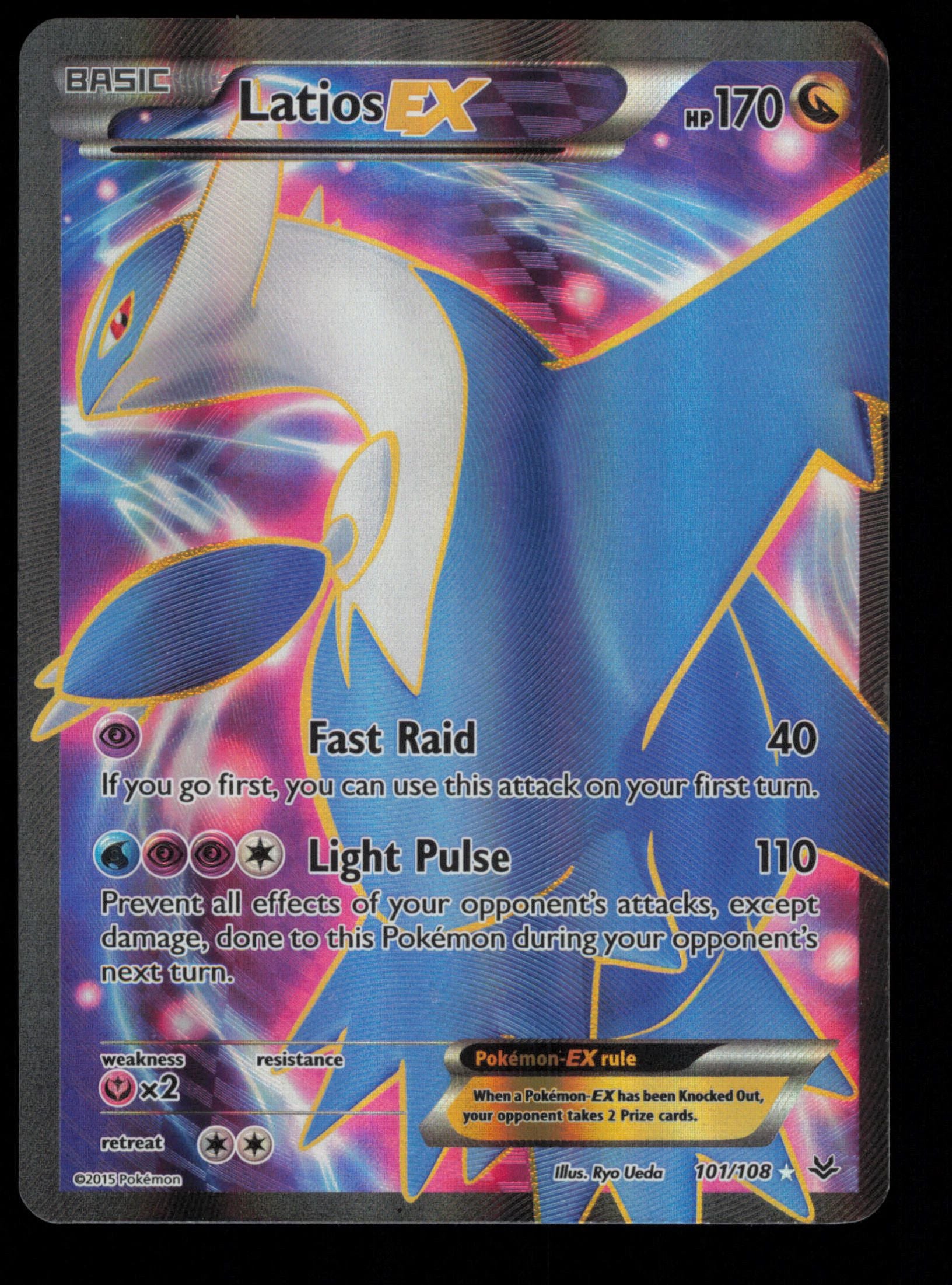 Latios EX 101/108 Rare Ultra Roaring Skies Pokemon