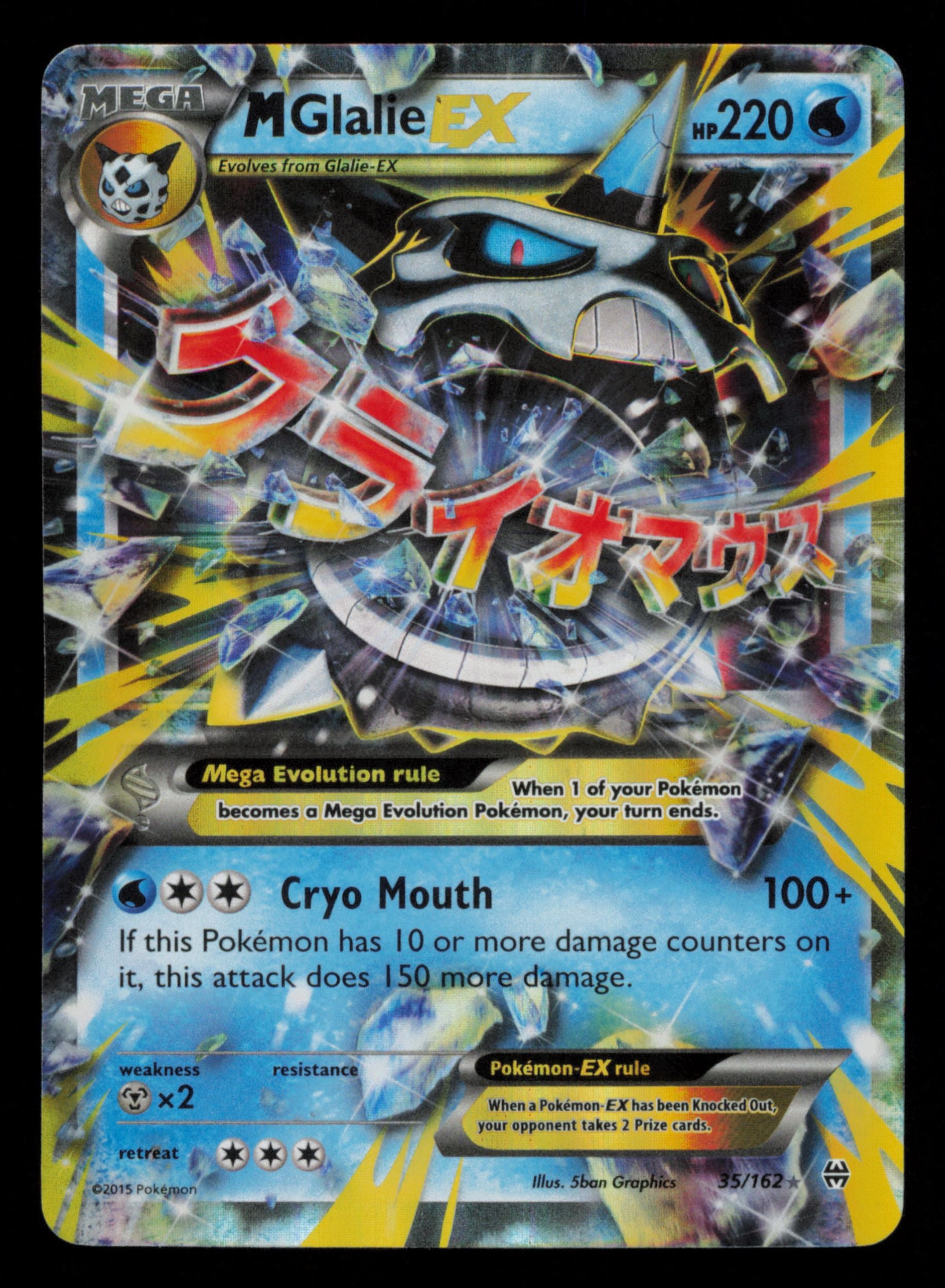 M Glalie EX 35/162 Holo Rare EX BREAKthrough Pokemon