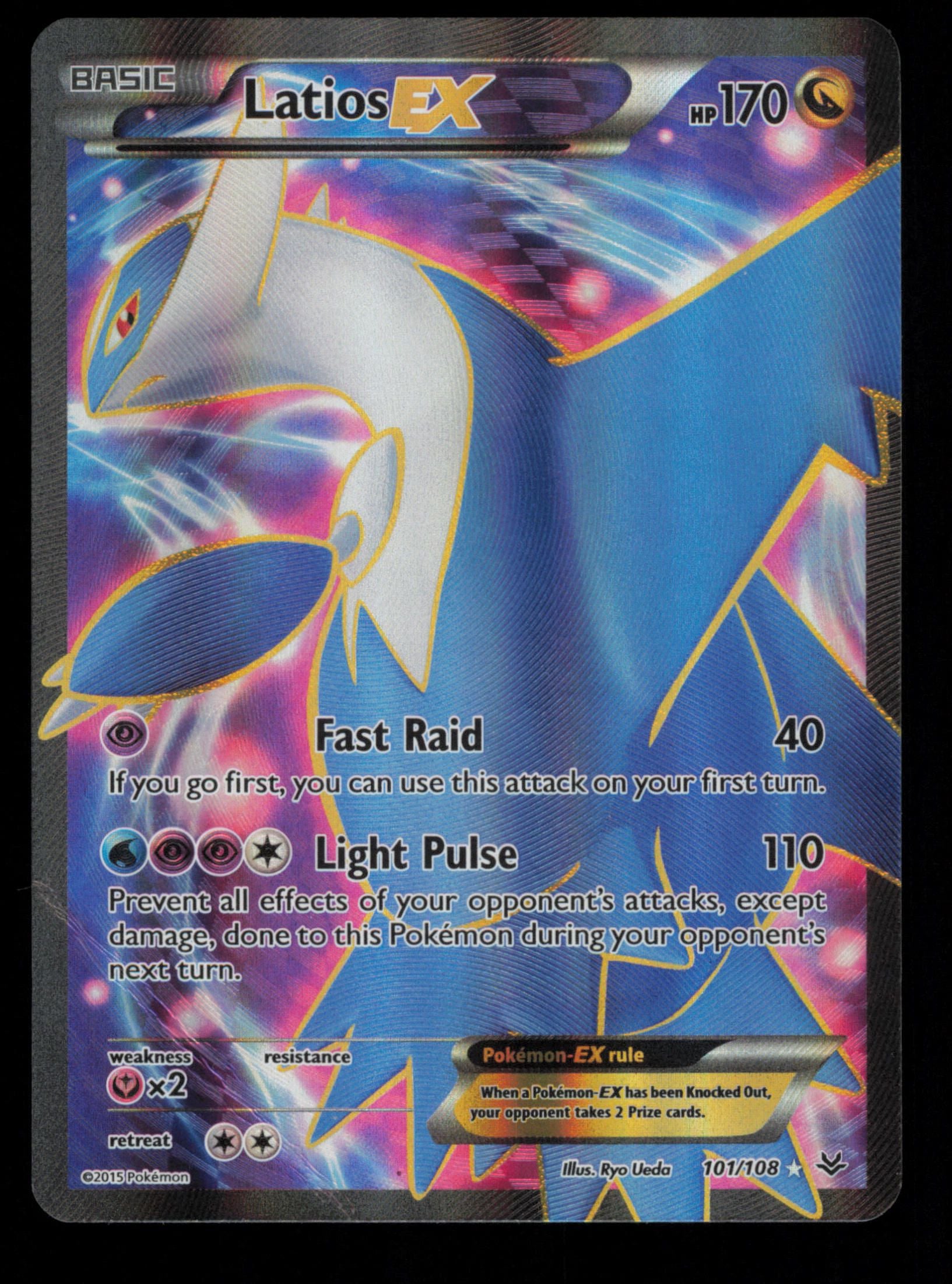 Latios EX 101/108 Rare Ultra Roaring Skies Pokemon