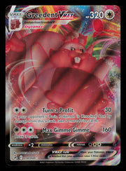 Greedent VMAX 218/264 Holo Rare VMAX Fusion Strike Pokemon