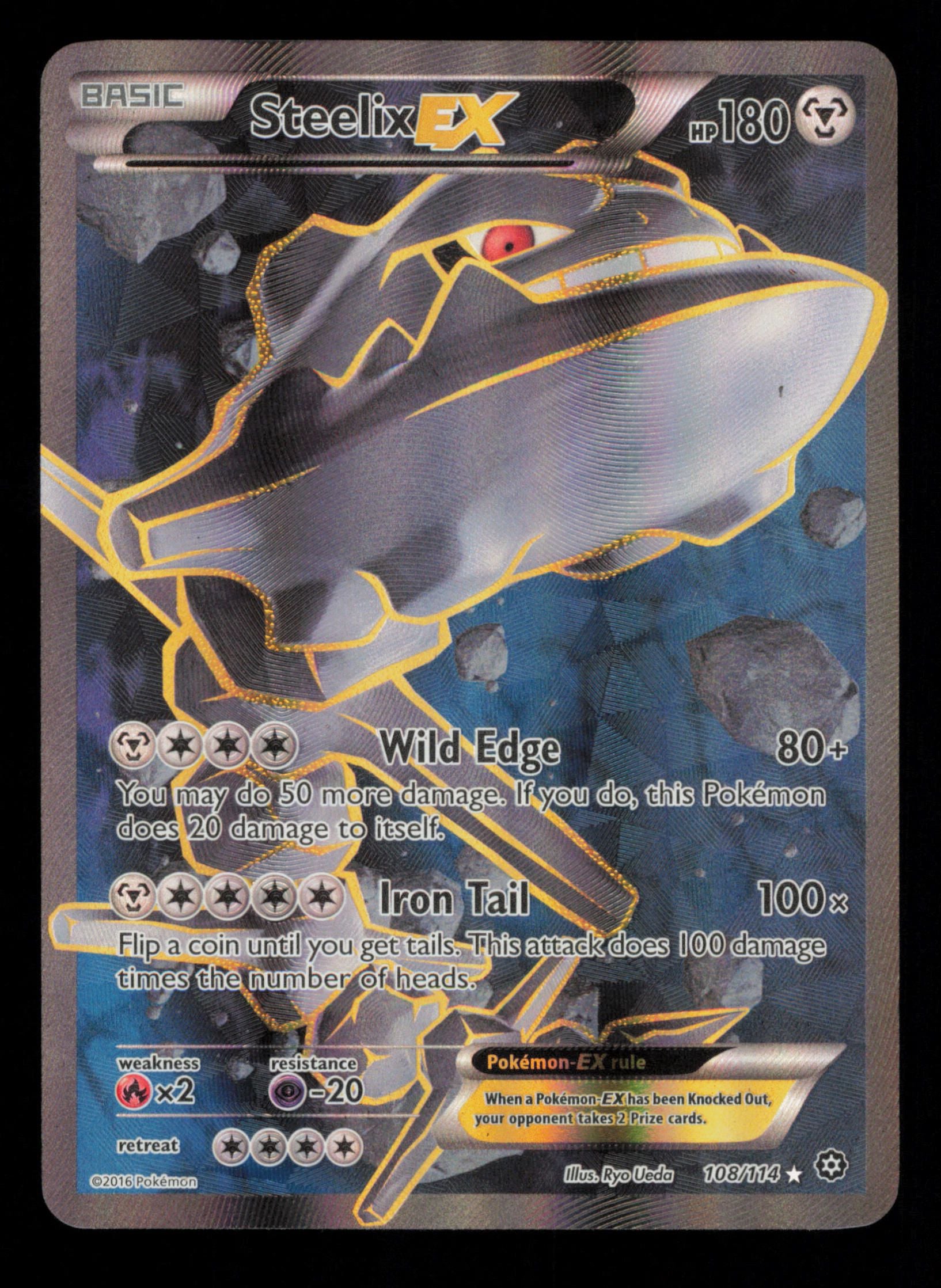 Steelix EX 108/114 Rare Ultra Steam Siege Pokemon