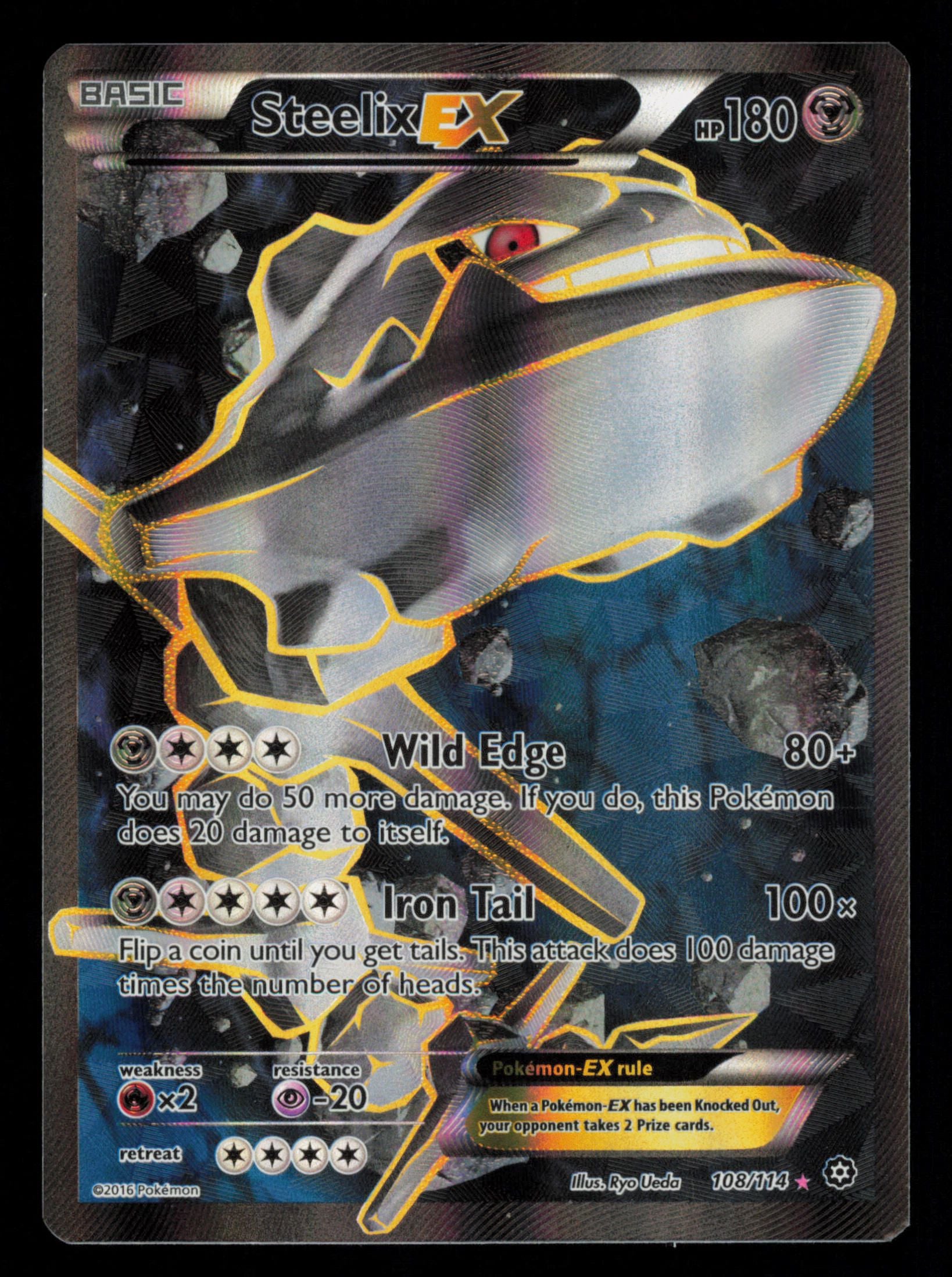 Steelix EX 108/114 Rare Ultra Steam Siege Pokemon