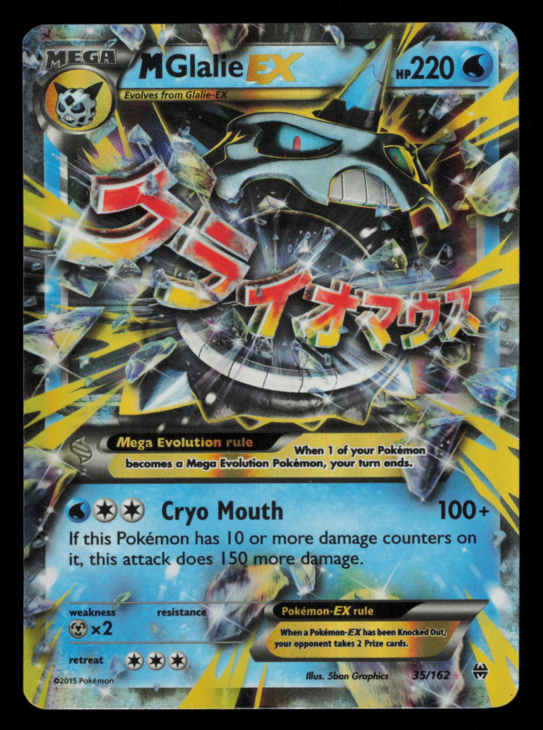 M Glalie EX 35/162 Holo Rare EX BREAKthrough Pokemon