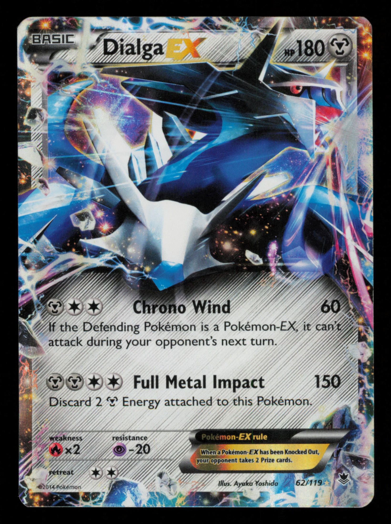 Dialga EX 62/119 Holo Rare EX Phantom Forces Pokemon