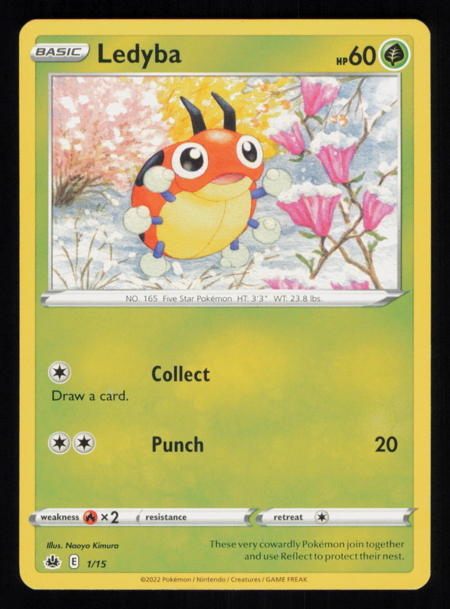 Ledyba 1/15 McDonald's Collection 2022 Pokemon