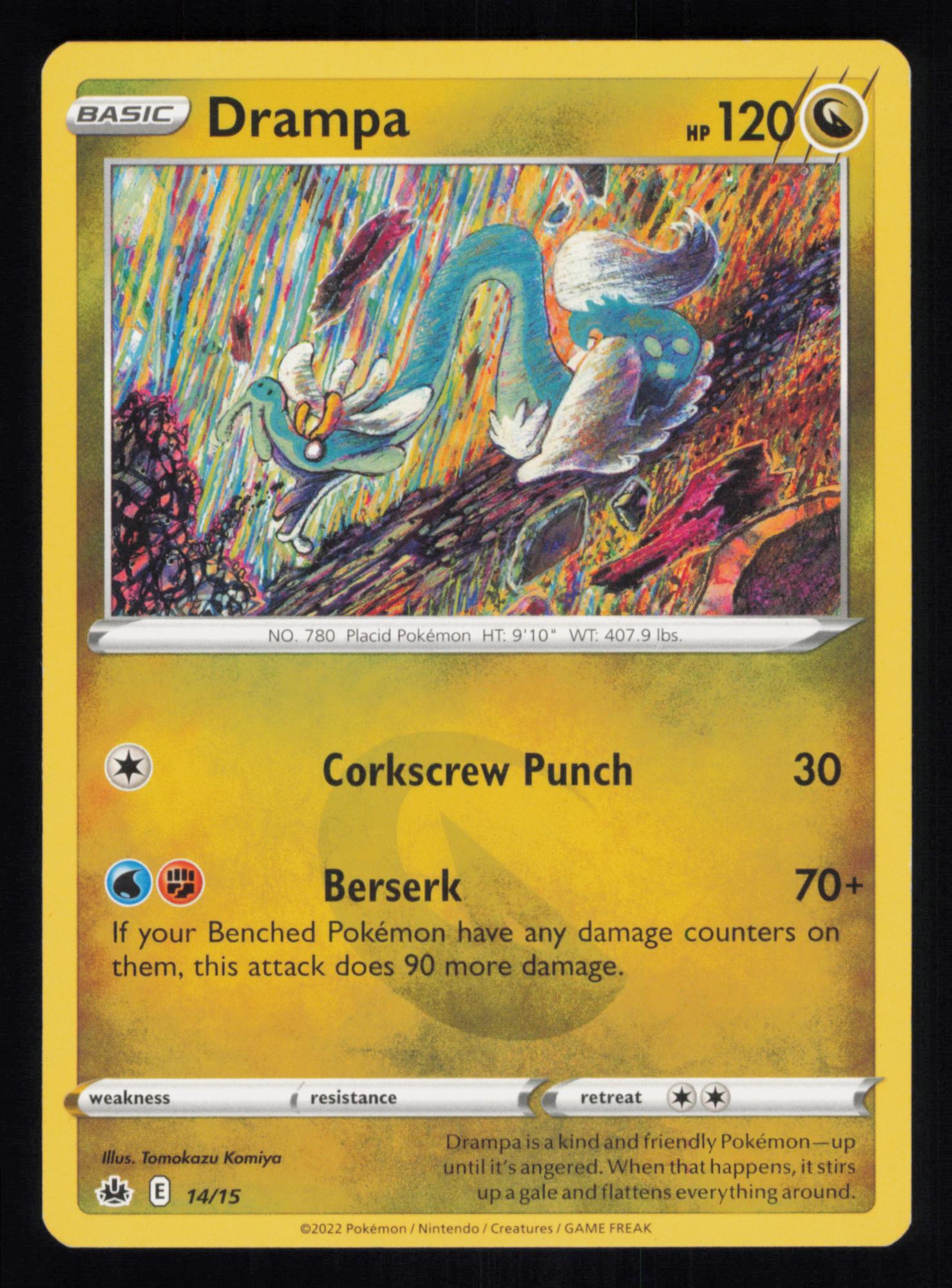 Drampa 14/15 McDonald's Collection 2022 Pokemon