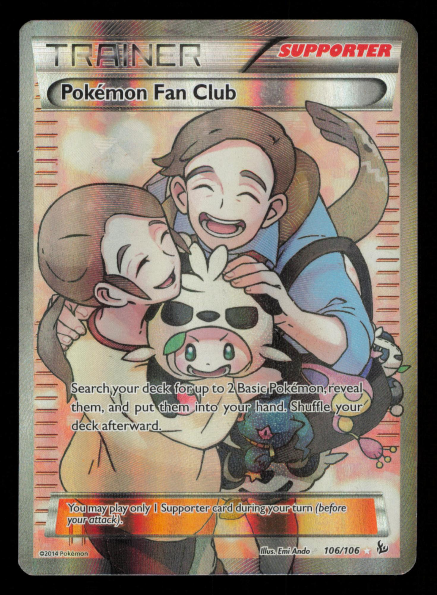 Pokemon Fan Club 106/106 Rare Ultra Flashfire Pokemon