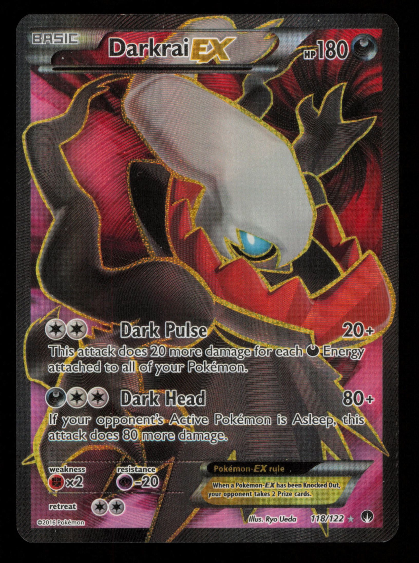 Darkrai EX 118/122 Rare Ultra BREAKpoint Pokemon