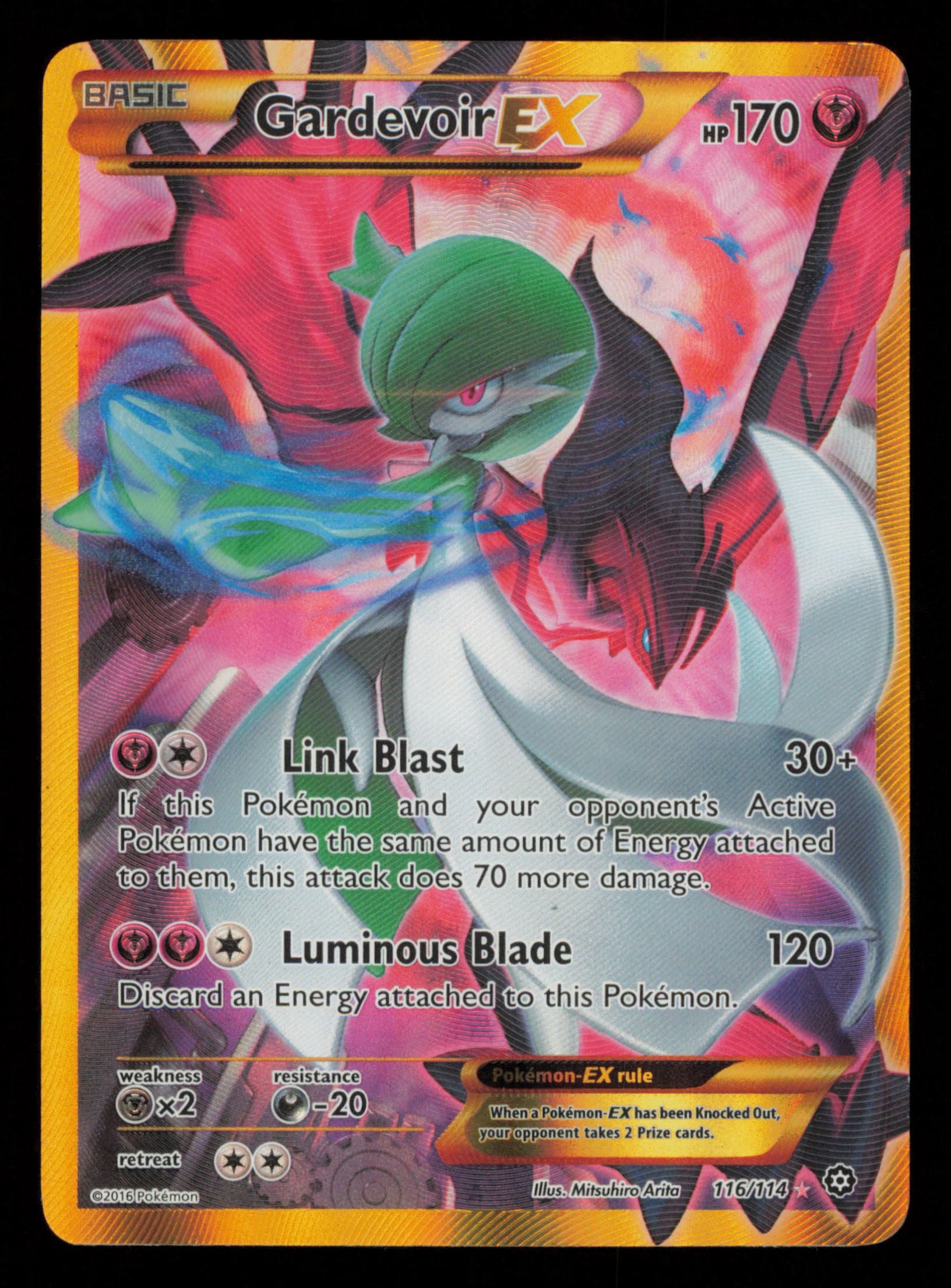 Gardevoir EX 116/114 Secret Rare Steam Siege Pokemon