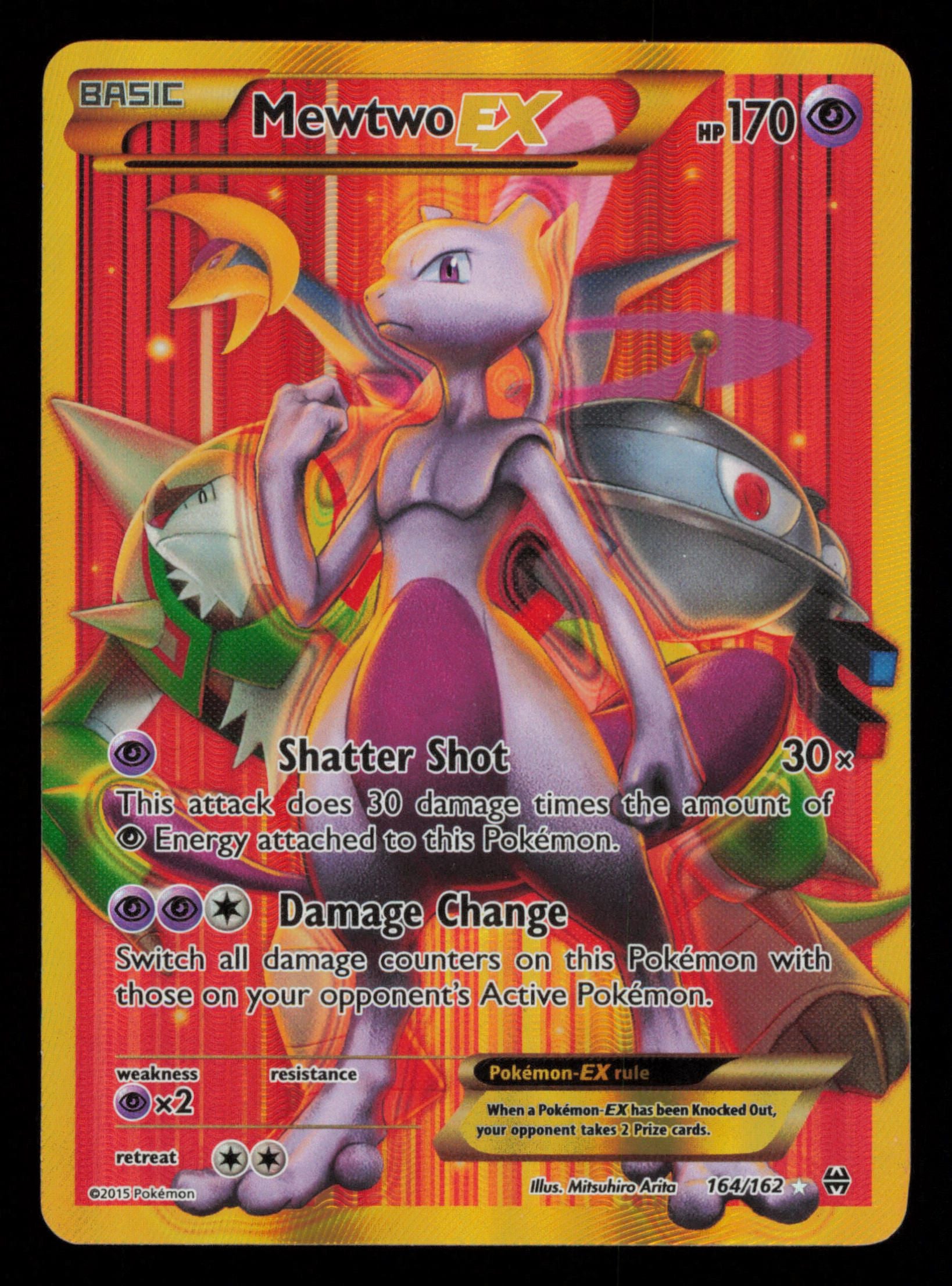 Mewtwo EX 164/162 Secret Rare BREAKthrough Pokemon