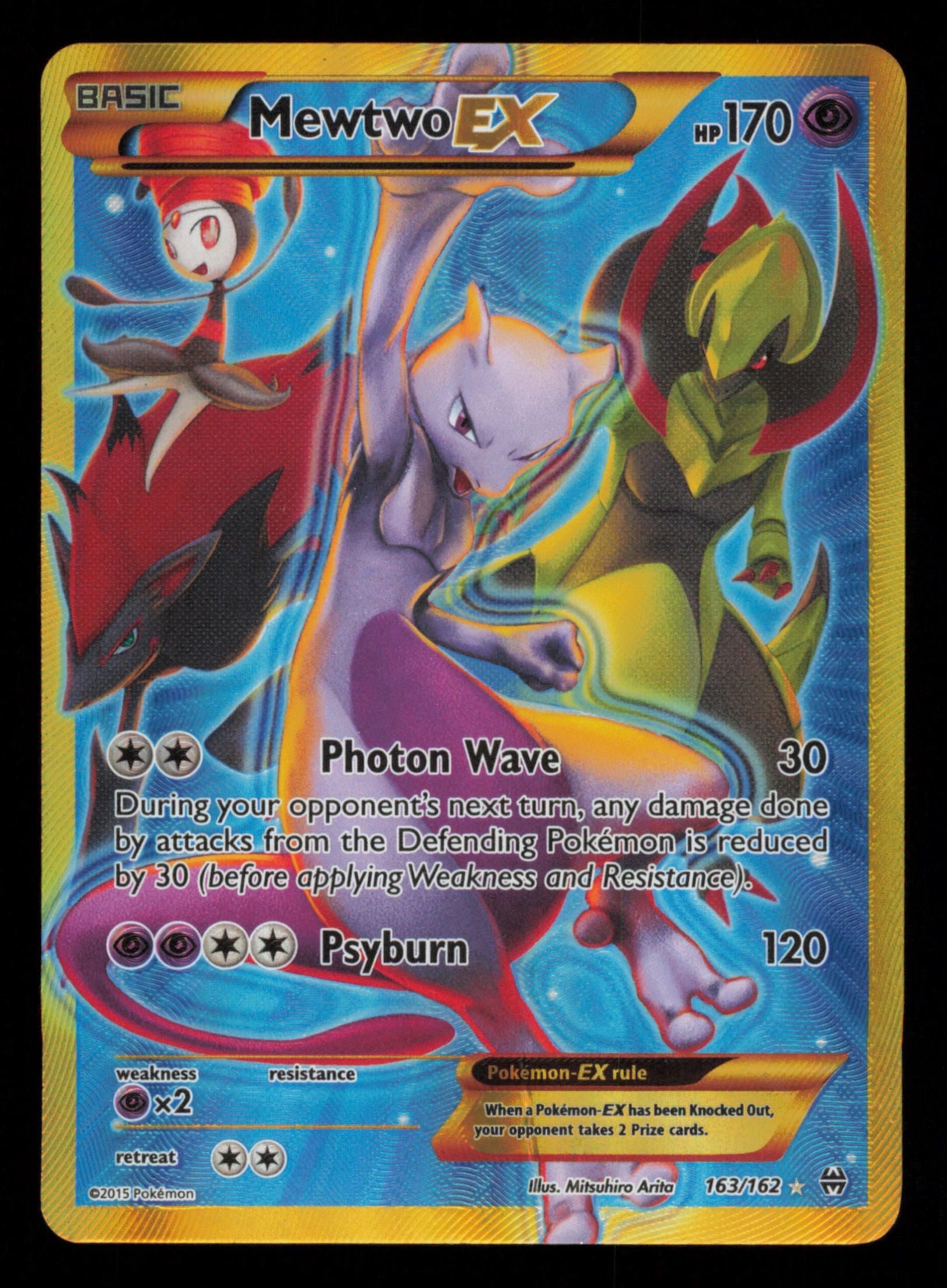 Mewtwo EX 163/162 Secret Rare BREAKthrough Pokemon