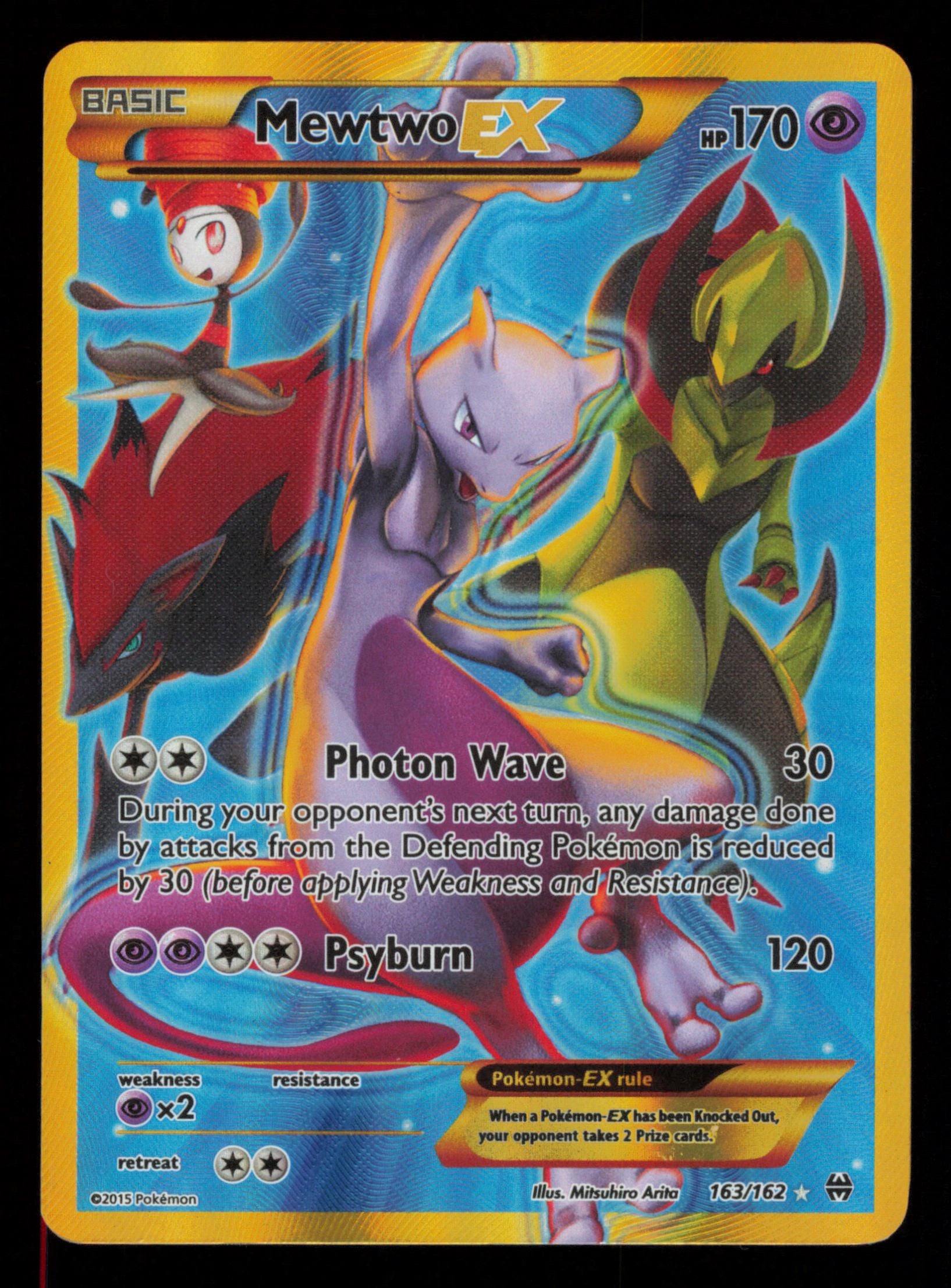 Mewtwo EX 163/162 Secret Rare BREAKthrough Pokemon