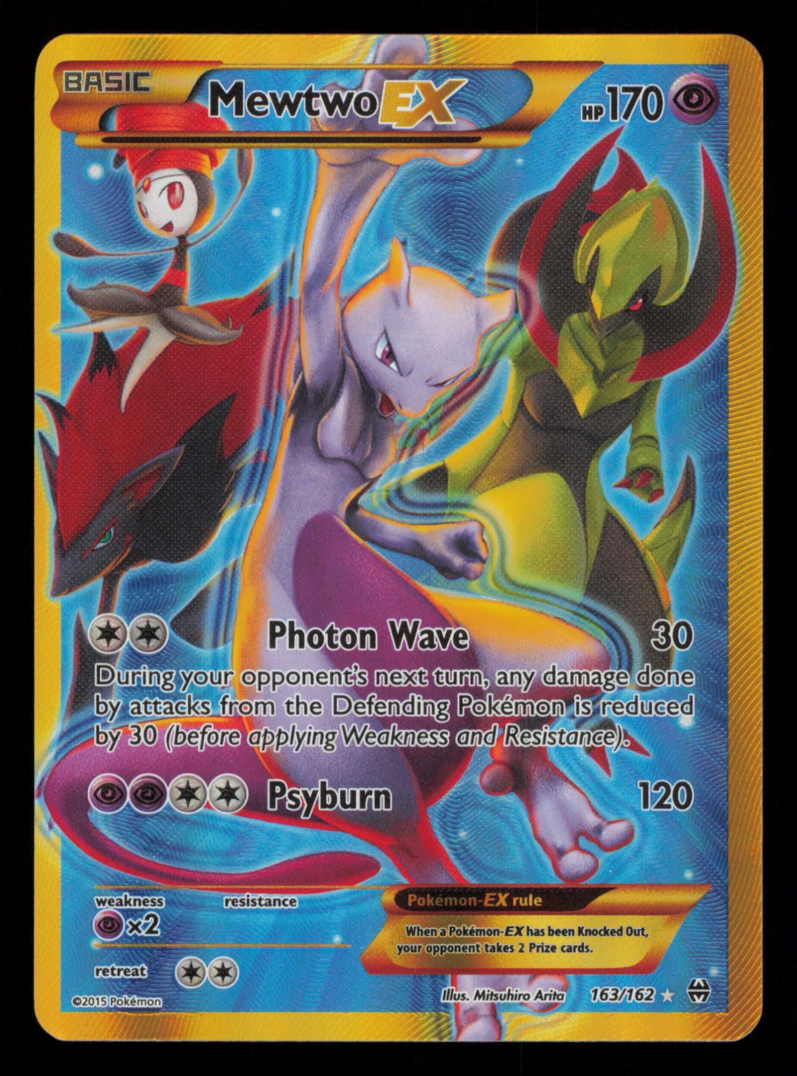 Mewtwo EX 163/162 Secret Rare BREAKthrough Pokemon