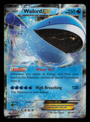 Wailord EX 38/160 Holo Rare EX Primal Clash Pokemon