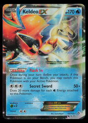 Keldeo EX 45/113 Holo Rare EX Legendary Treasures Pokemon