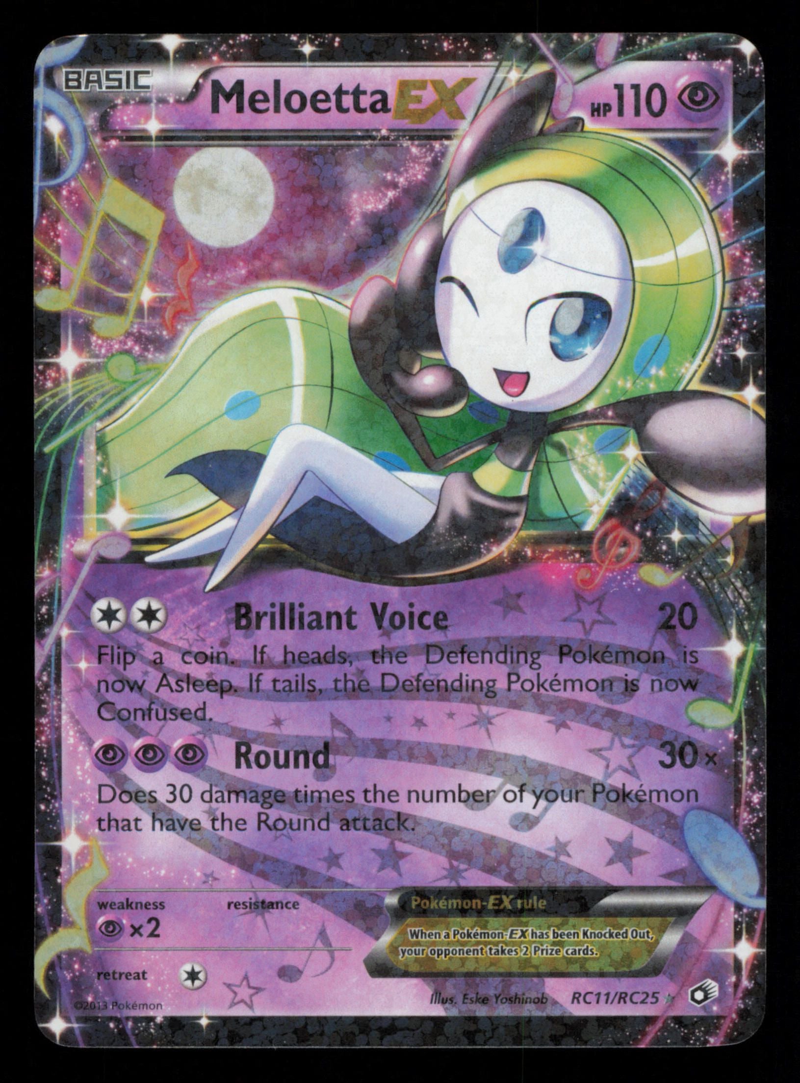 Meloetta EX RC11/RC25 Rare Legendary Treasures Pokemon