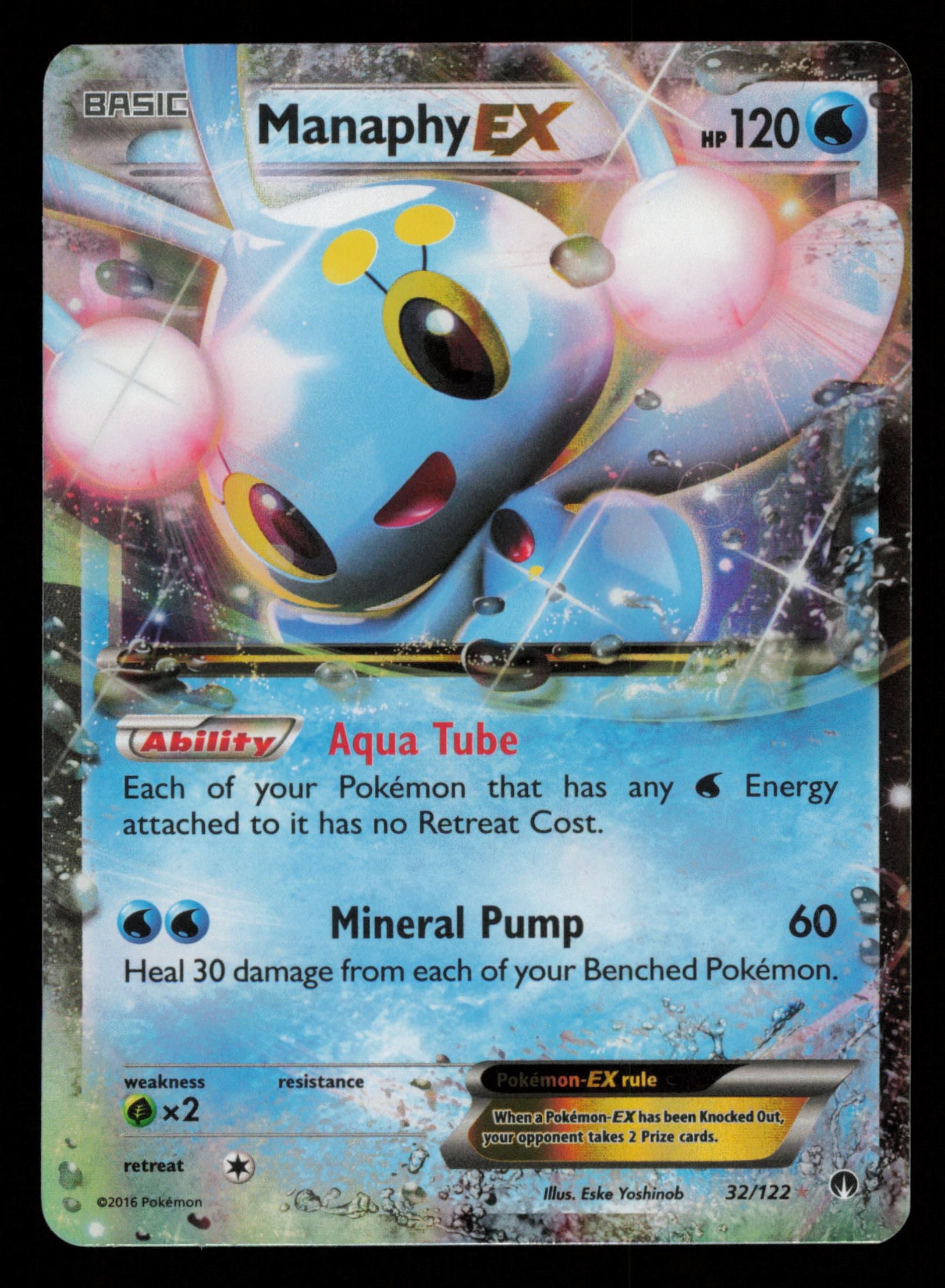 Manaphy EX 32/122 Holo Rare EX BREAKpoint Pokemon
