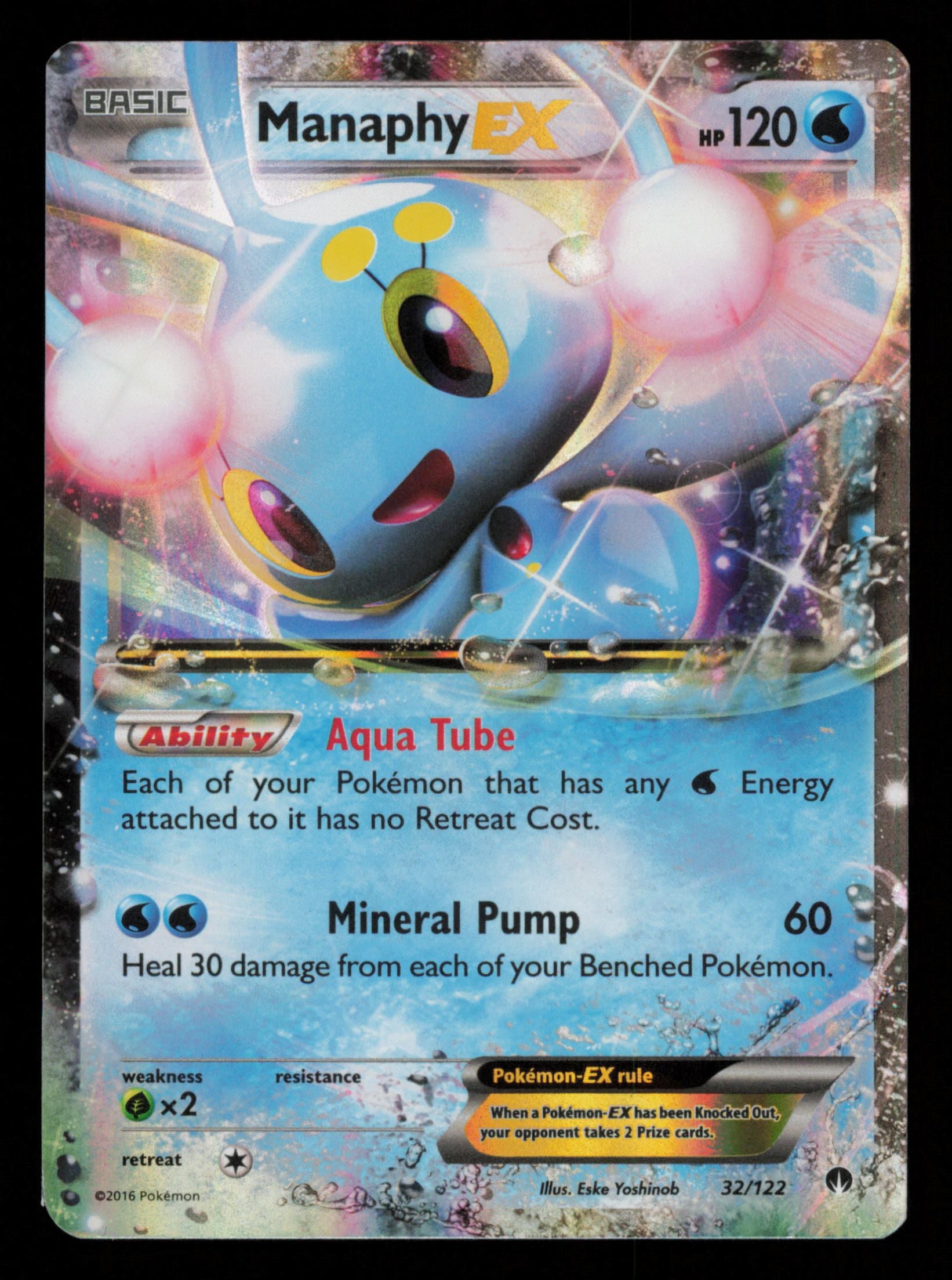 Manaphy EX 32/122 Holo Rare EX BREAKpoint Pokemon