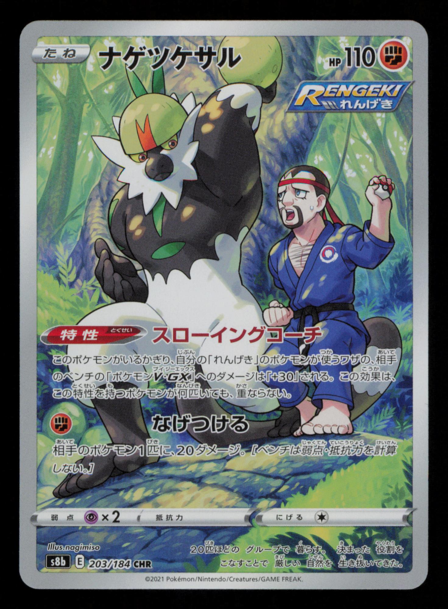 Passimian 203/184 Character Rare VMAX Climax Pokemon Japanese