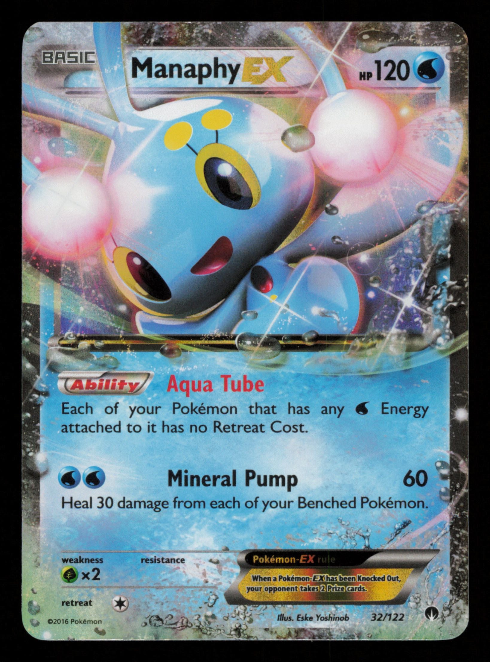 Manaphy EX 32/122 Holo Rare EX BREAKpoint Pokemon